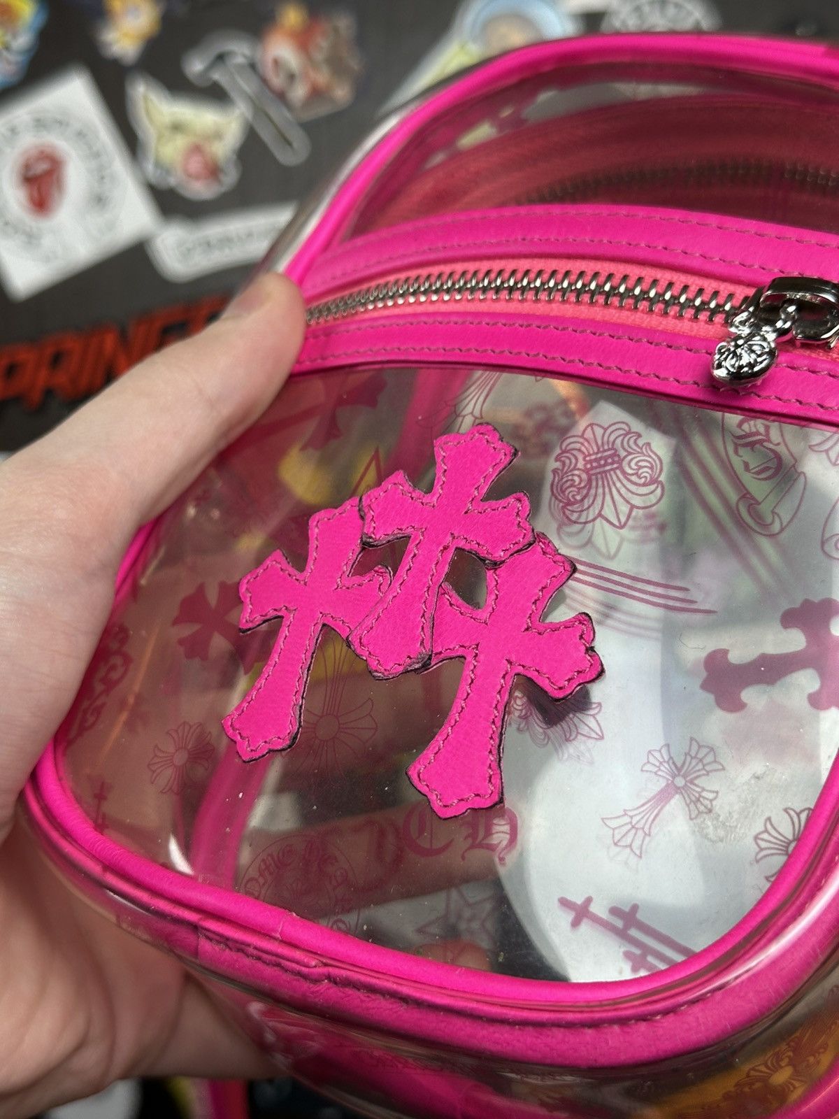 Chrome Hearts × Matty Boy Chrome Hearts Mini Taka Pink Vinyl Shoulder Bag Size ONE SIZE - 7 Thumbnail