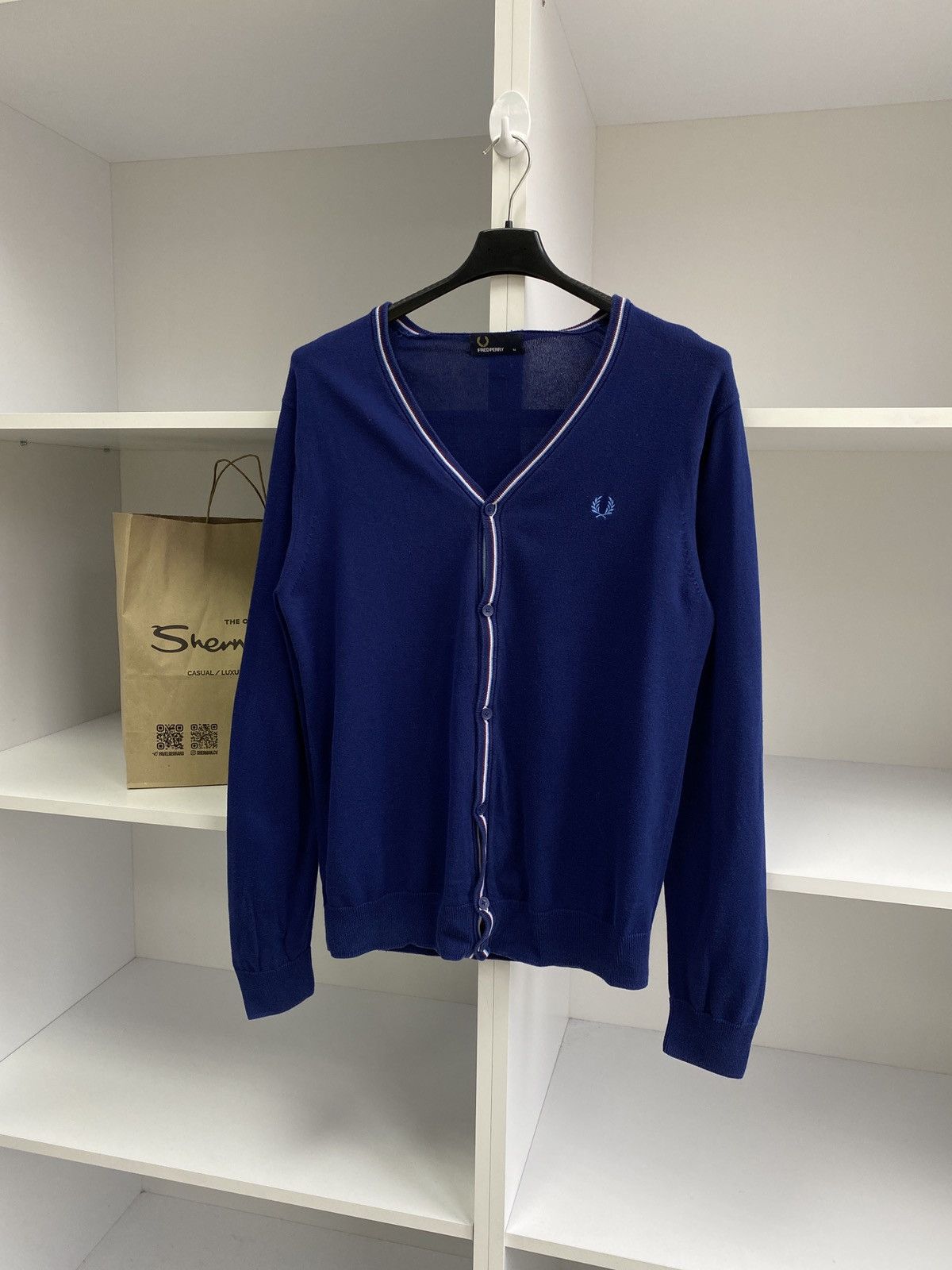 Fred Perry × Vintage Vintage Fred Perry Cardigan Pullover Size US M / EU 48-50 / 2 - 3 Thumbnail