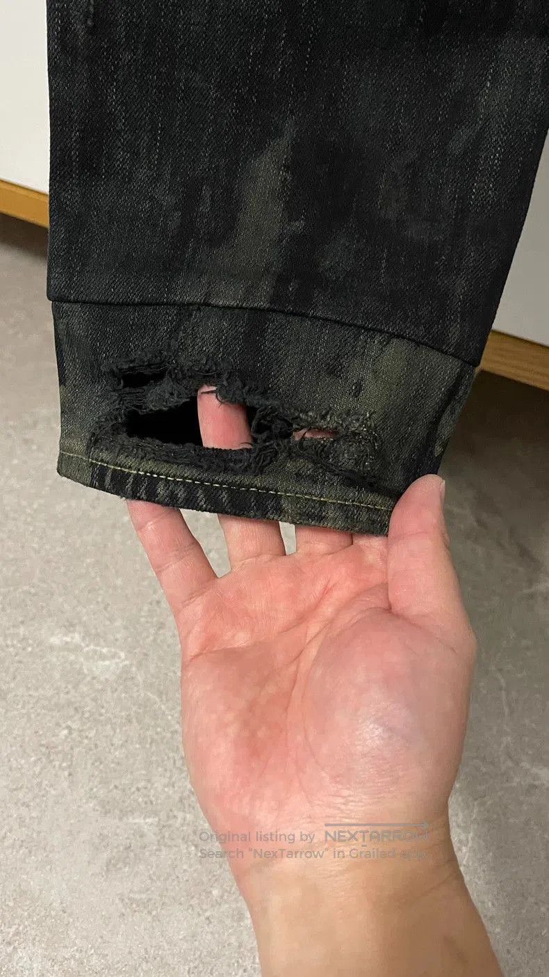 Saint Laurent Paris Saint Laurent Black Ripped Jeans D02. Size US 31 - 5 Thumbnail