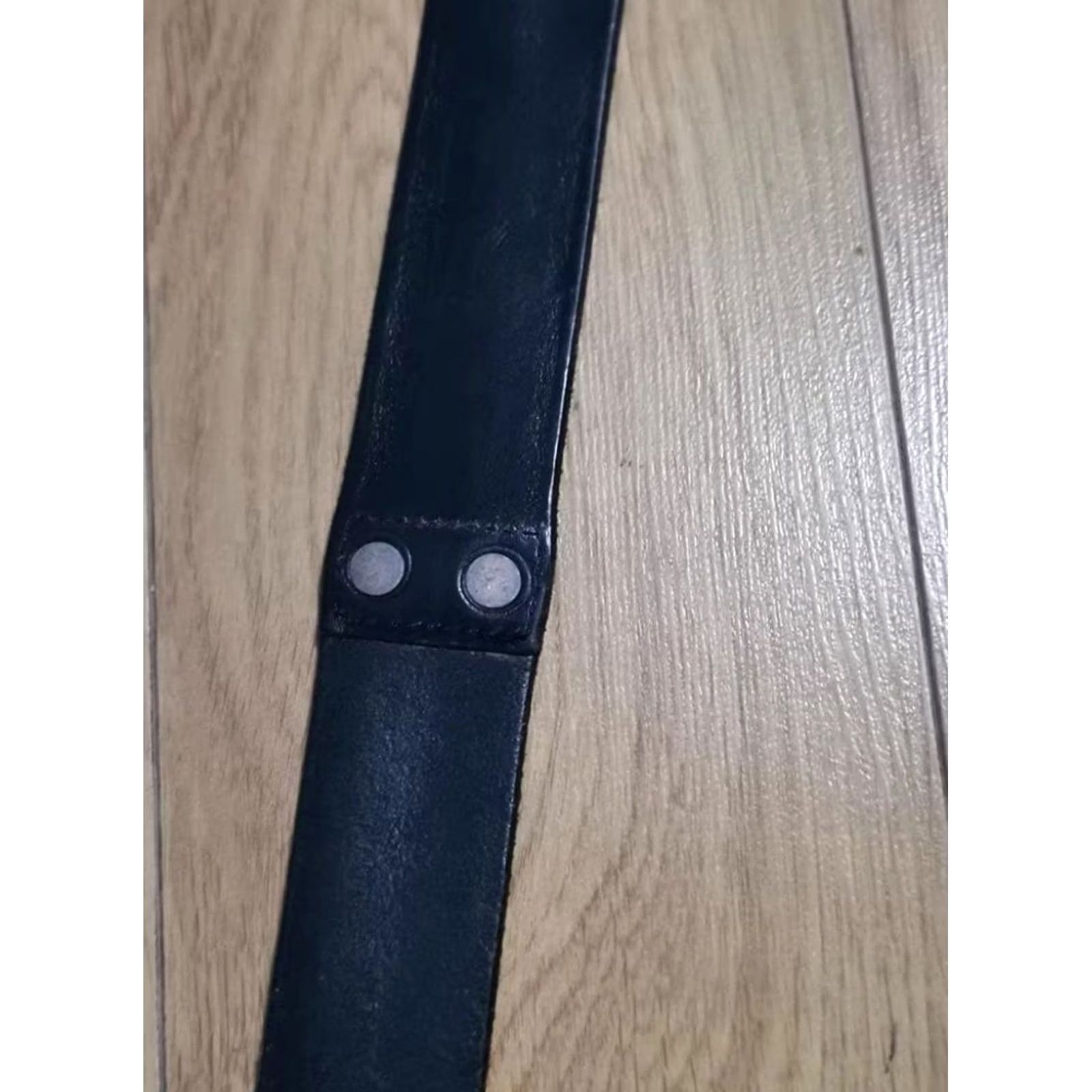 Ralph Lauren RRL Ralph Lauren Belt Mens 34 Black Double Ring Leather good condition Pre owned Size 34 - 3 Thumbnail
