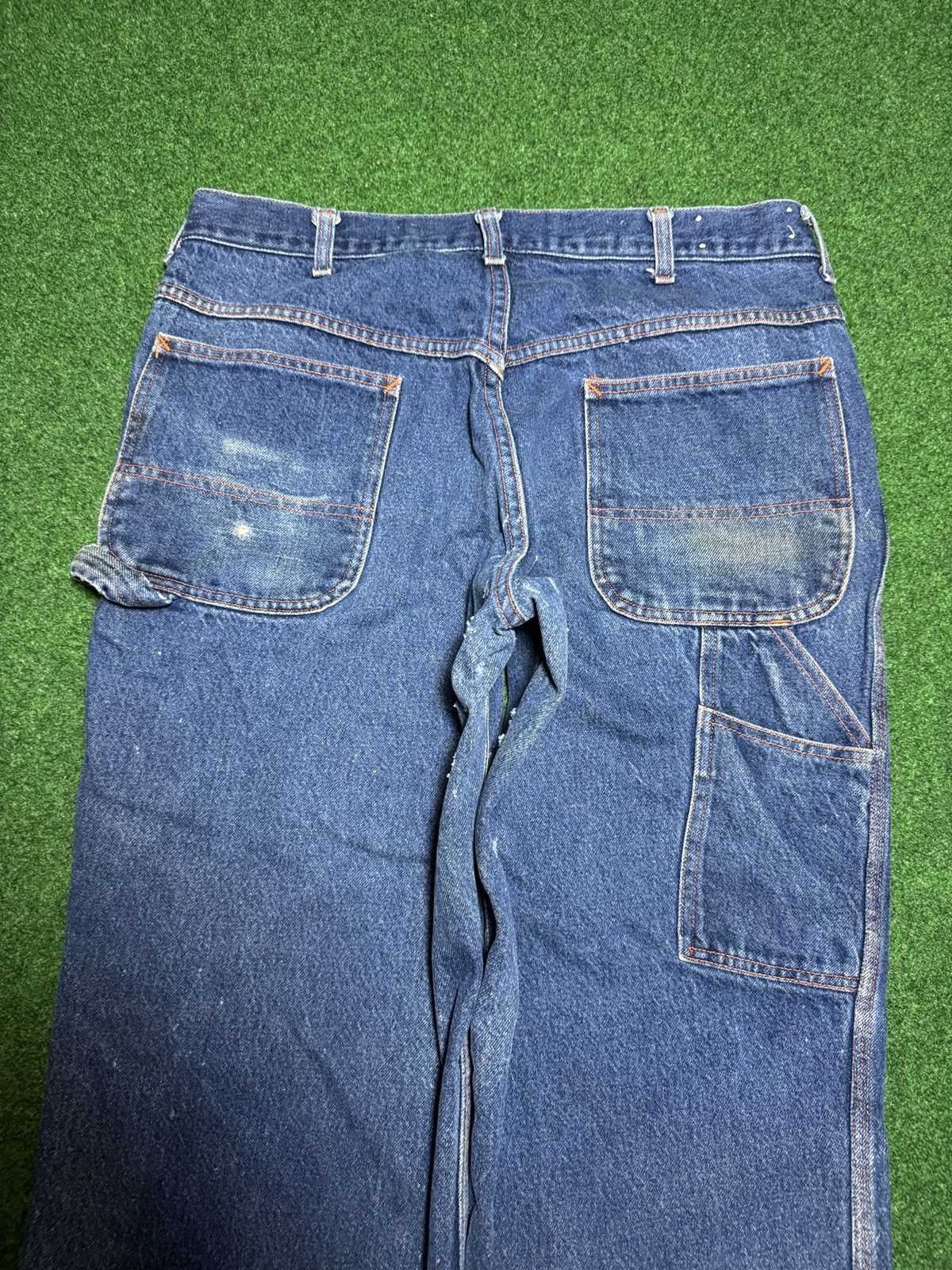 Big Mac Vintage Big Mac Denim Carpenter Distressed 38x27 Jeans Size US 36 / EU 52 - 2 Thumbnail