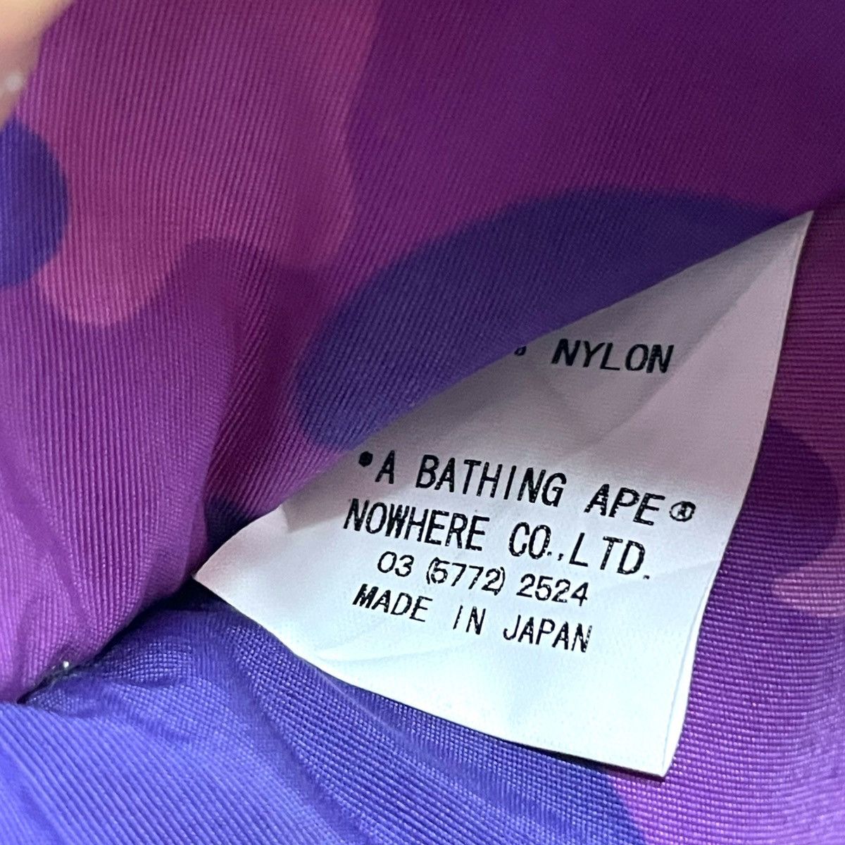 Bape OG Bape Purple Camo Nylon Wallets Size ONE SIZE - 16 Thumbnail