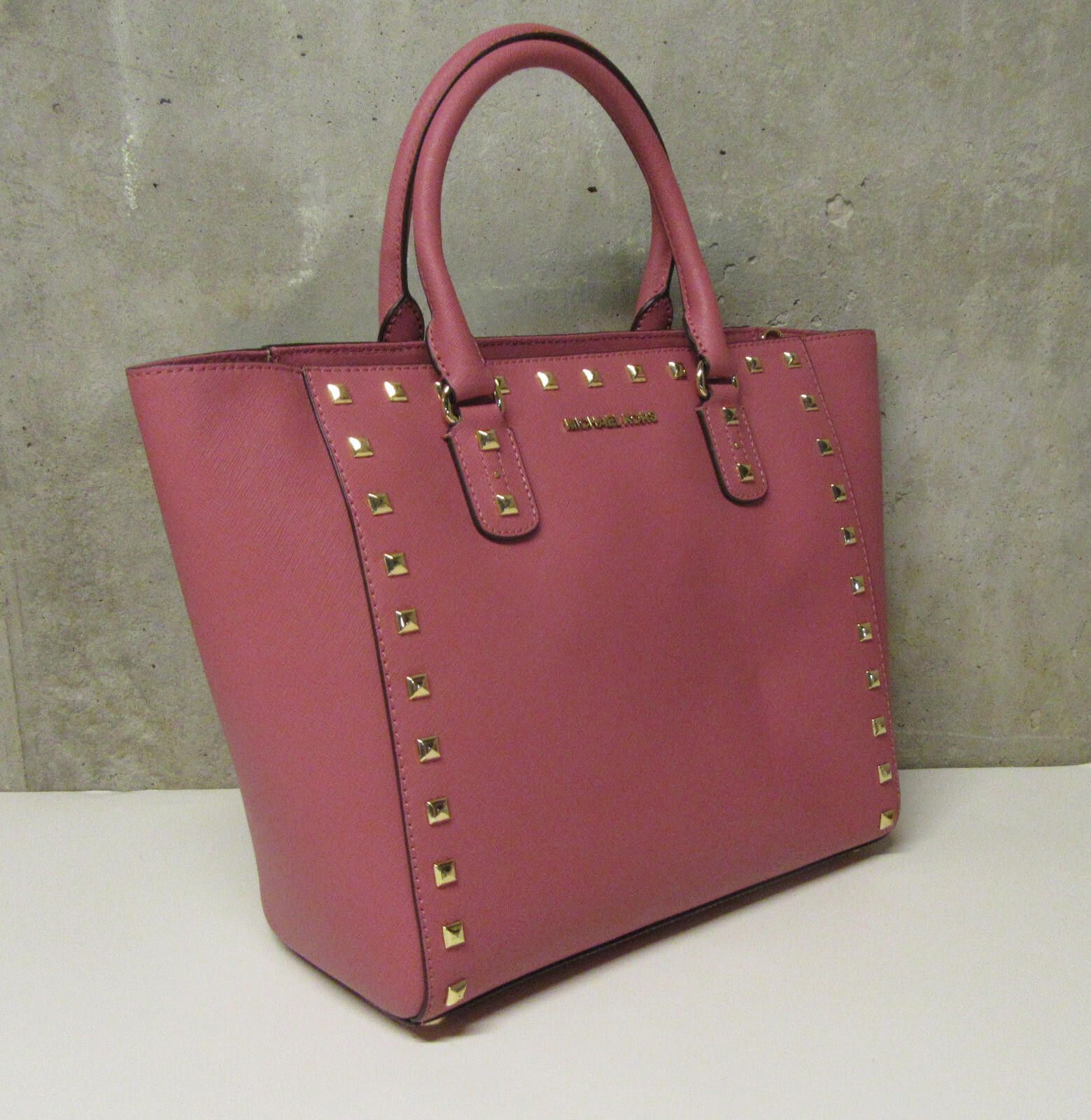 Michael Kors Michael Kors Sandrine Stud Saffiano Leather Studded Large Size ONE SIZE - 3 Thumbnail