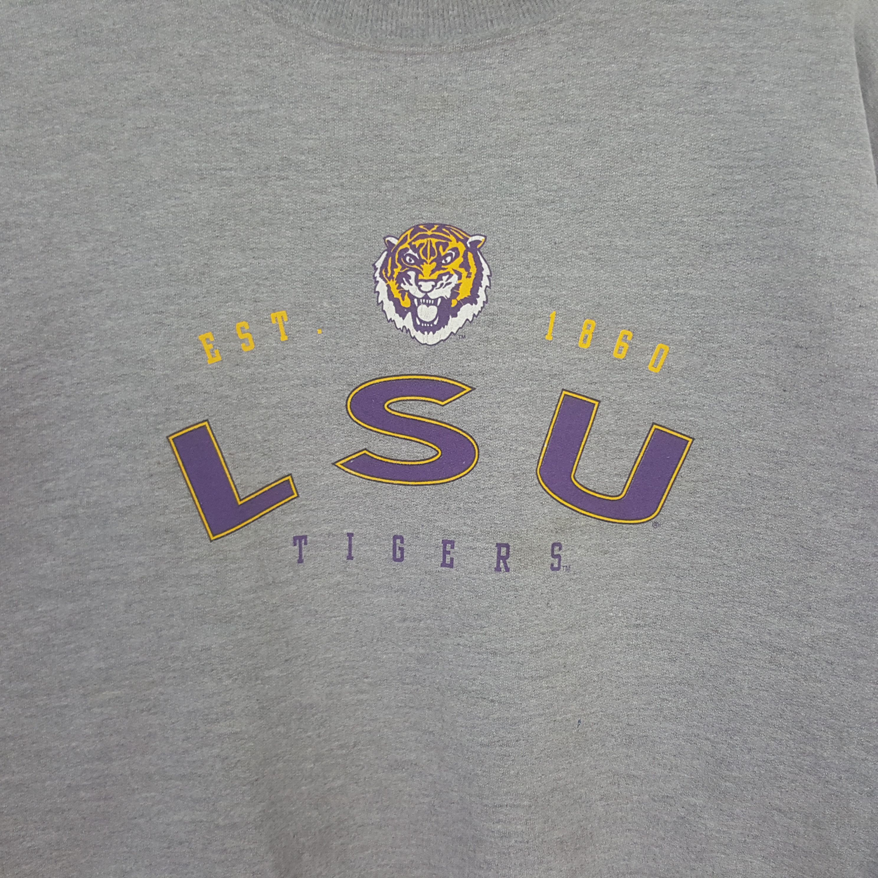 Jerzees Vintage LSU Tigers American Promo Sweatshirt C313N16 Size US M / EU 48-50 / 2 - 2 Thumbnail