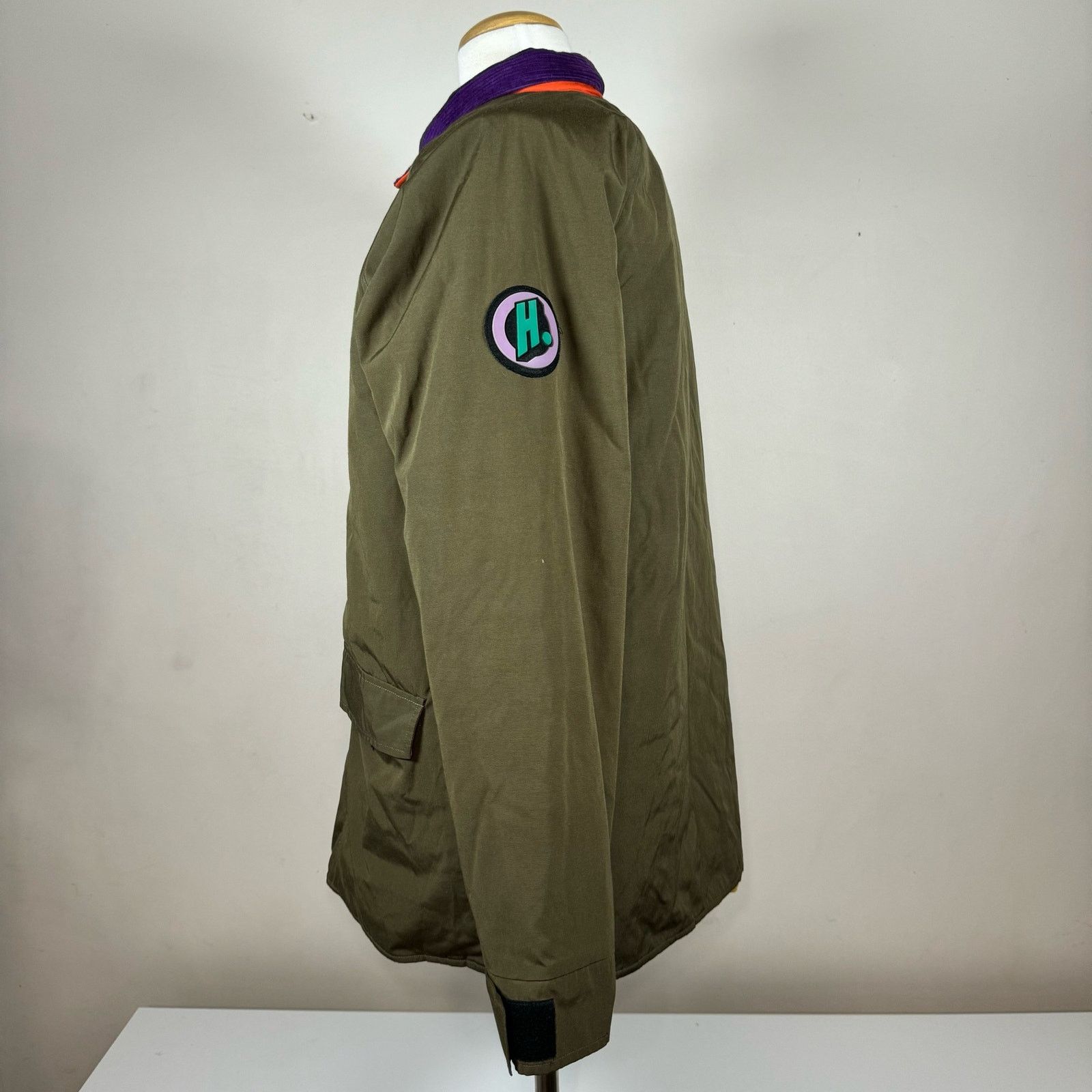 The Hundreds The Hundreds Olive Green Purple Yellow Bomber Utility Jacket Size US L / EU 52-54 / 3 - 2 Thumbnail