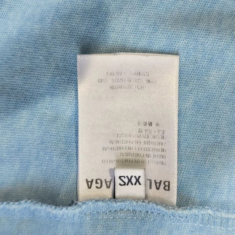 Balenciaga Balenciaga Blue short sleeves and chest lock print design. Size US M / EU 48-50 / 2 - 5 Thumbnail