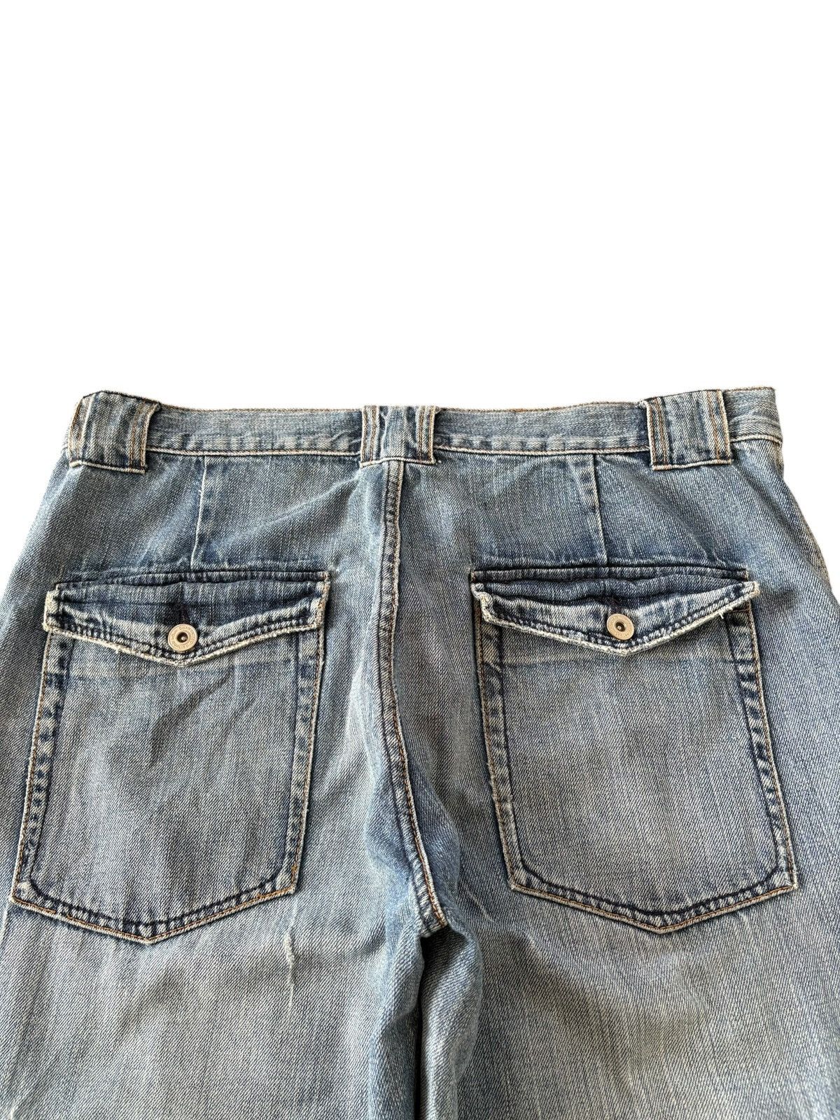 JNCO Vintage Japanese Brand Patches Baggy Cargo Jeans Size US 35 - 8 Thumbnail