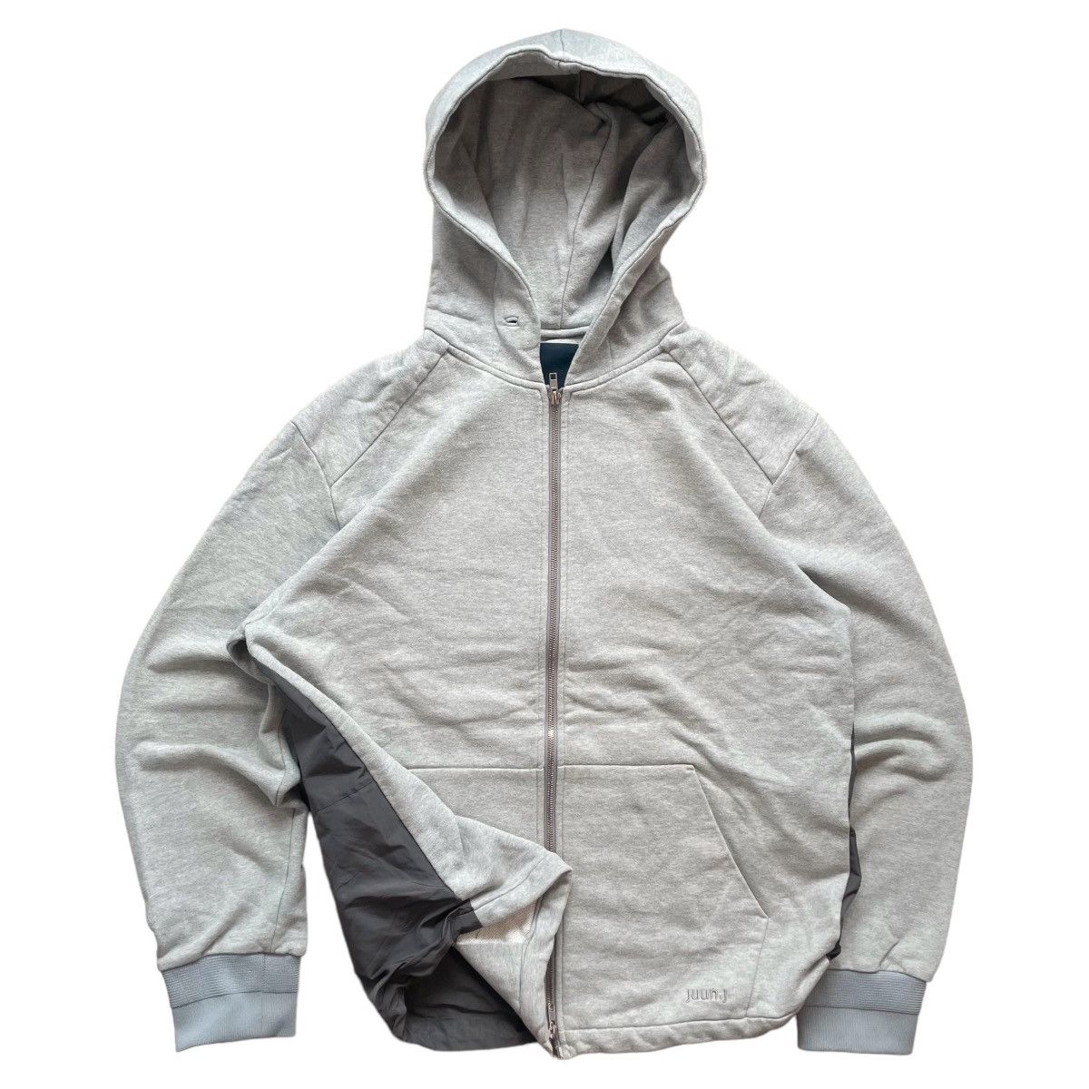 Designer × Juun.J JUUN.J COTTON AND NILON 2 SIDE HOODIE Size US XL / EU 56 / 4 - 3 Thumbnail