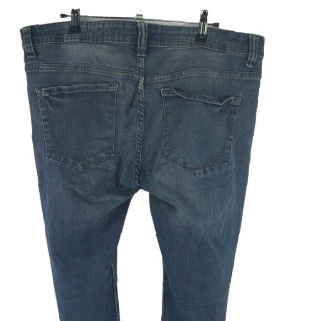 Vintage Paper Denim & Cloth Jeans Mens High Rise Relaxed Tapered Denim Blue Size 34X30 Size US 34 / EU 50 - 4 Thumbnail