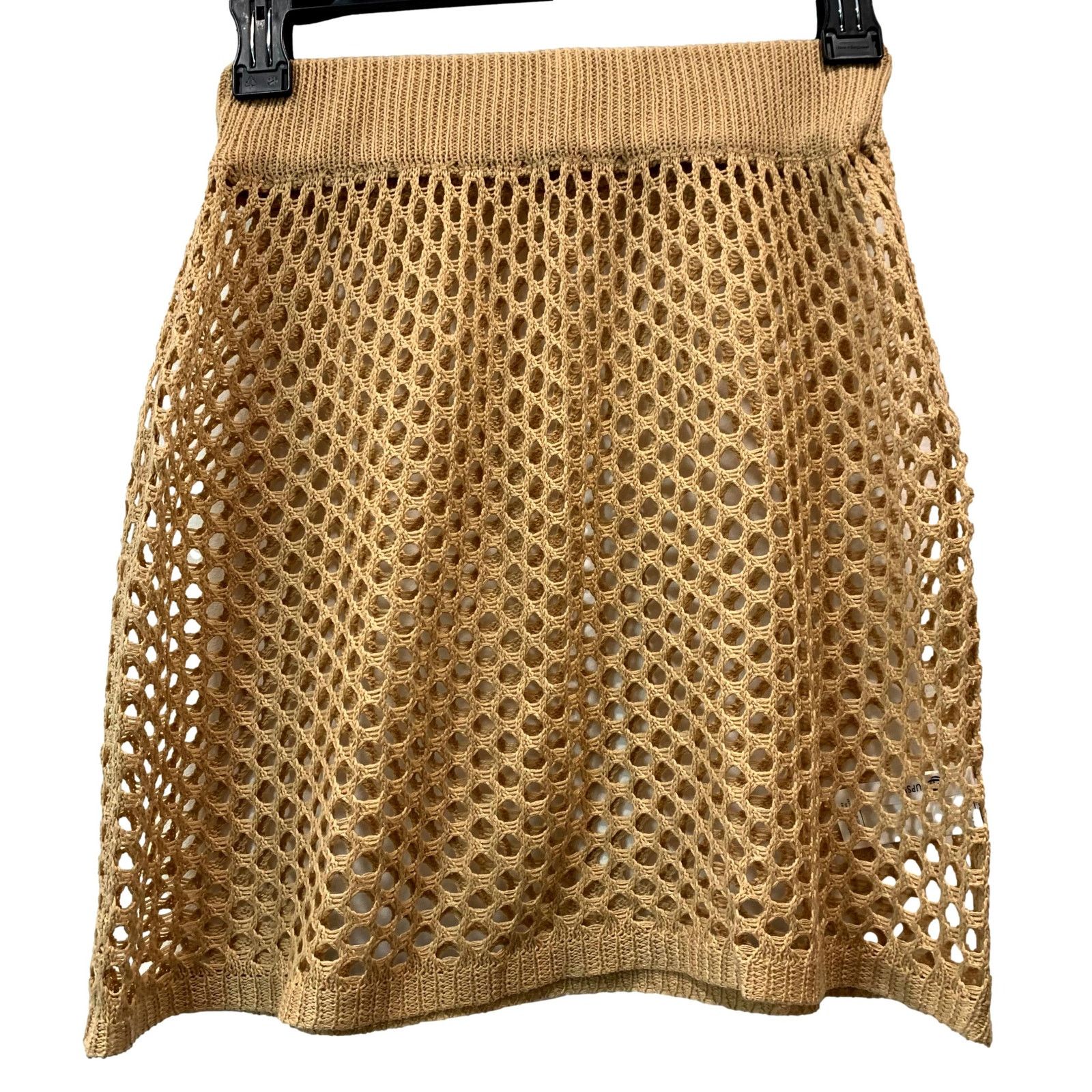 Other NWOT Cupshe Crochet / Open Knit Skirt | Tan Camel Beige | S Size 27" / US 4 / IT 40 - 7 Thumbnail