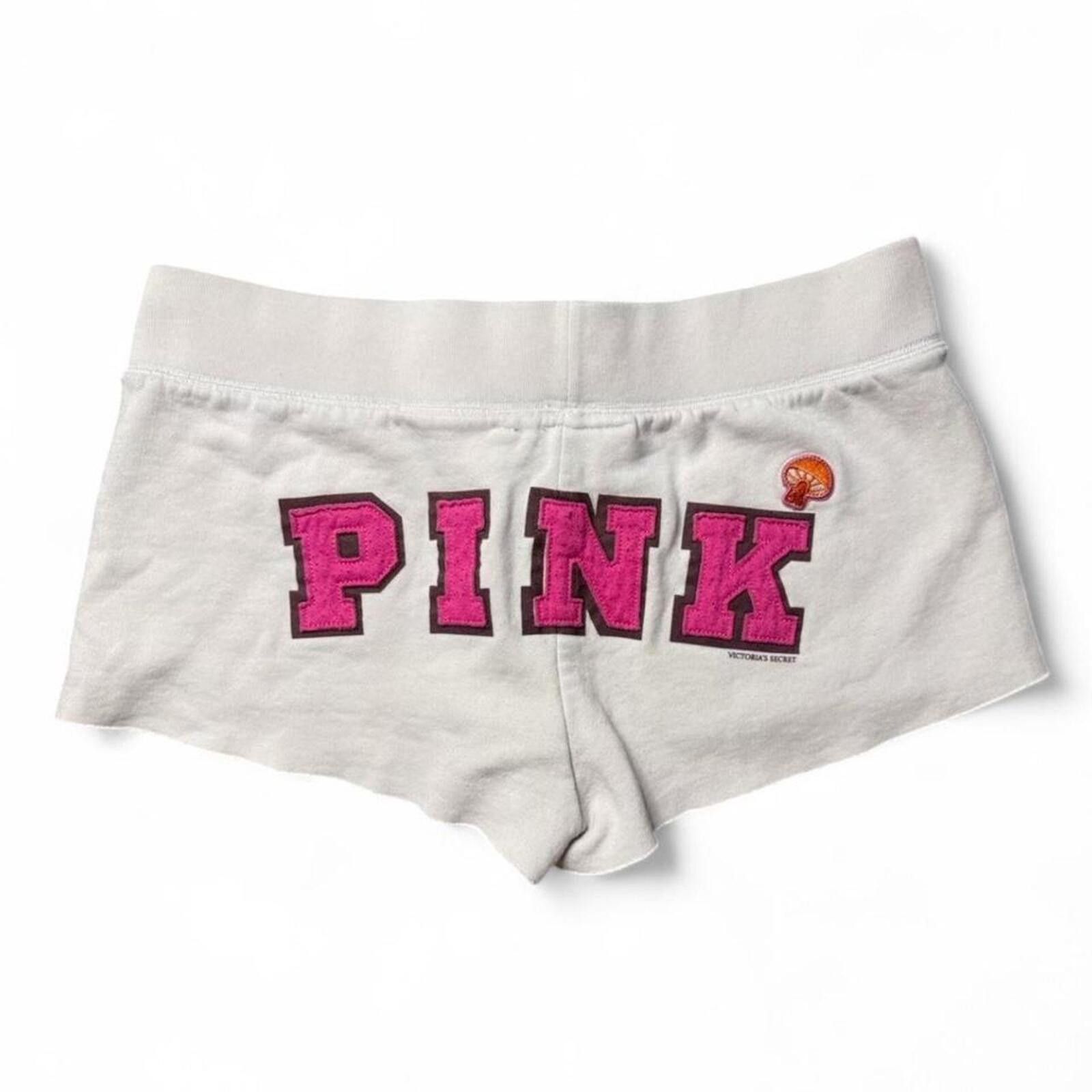 Pink vintage y2k 2000s Victoria's Secret PINK white shorts Size 28" / US 6 / IT 42 - 1 Preview