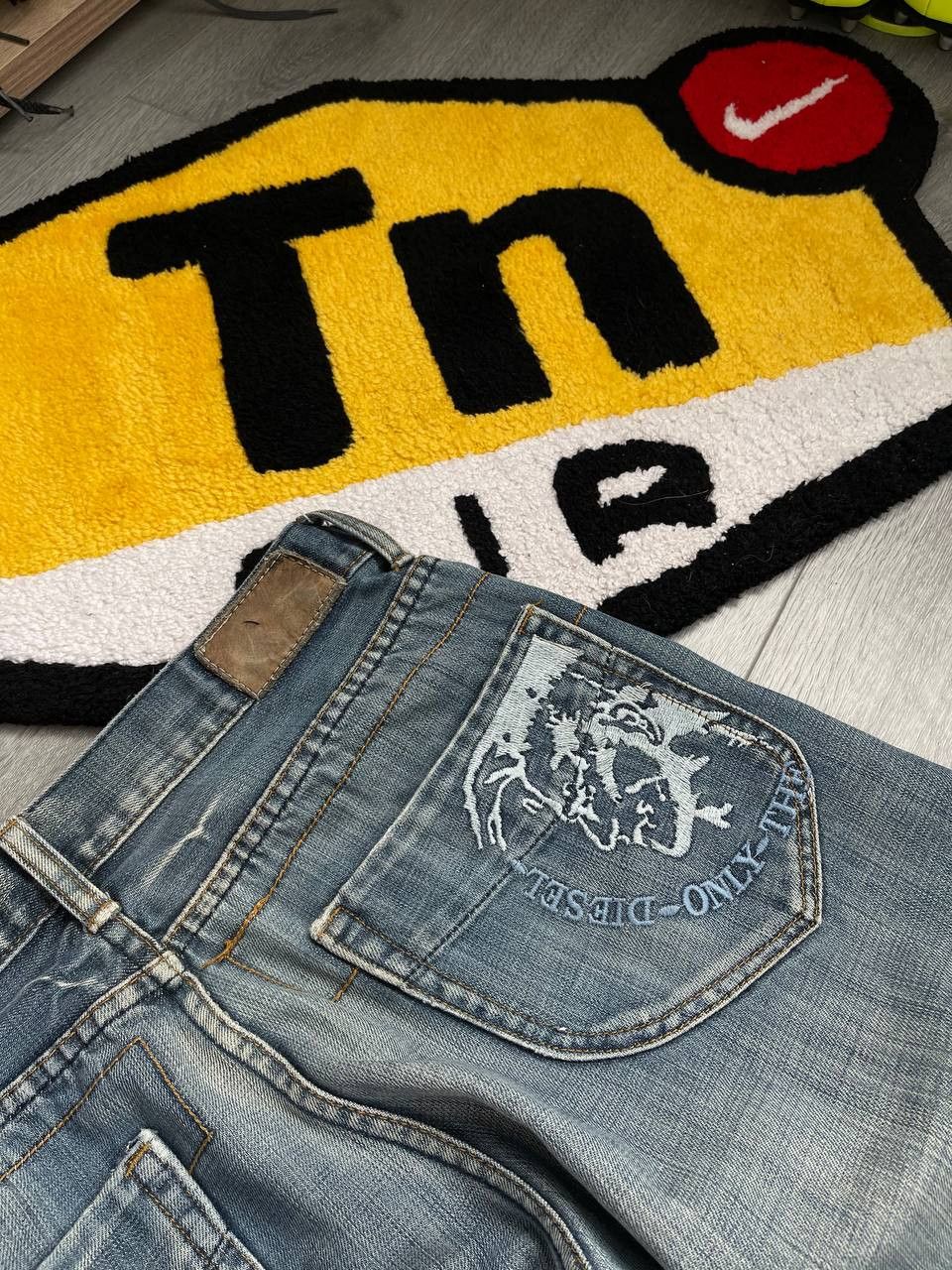 Diesel × Streetwear × Vintage vintage diesel big logo blue denim jeans y2k Size US 32 / EU 48 - 5 Thumbnail