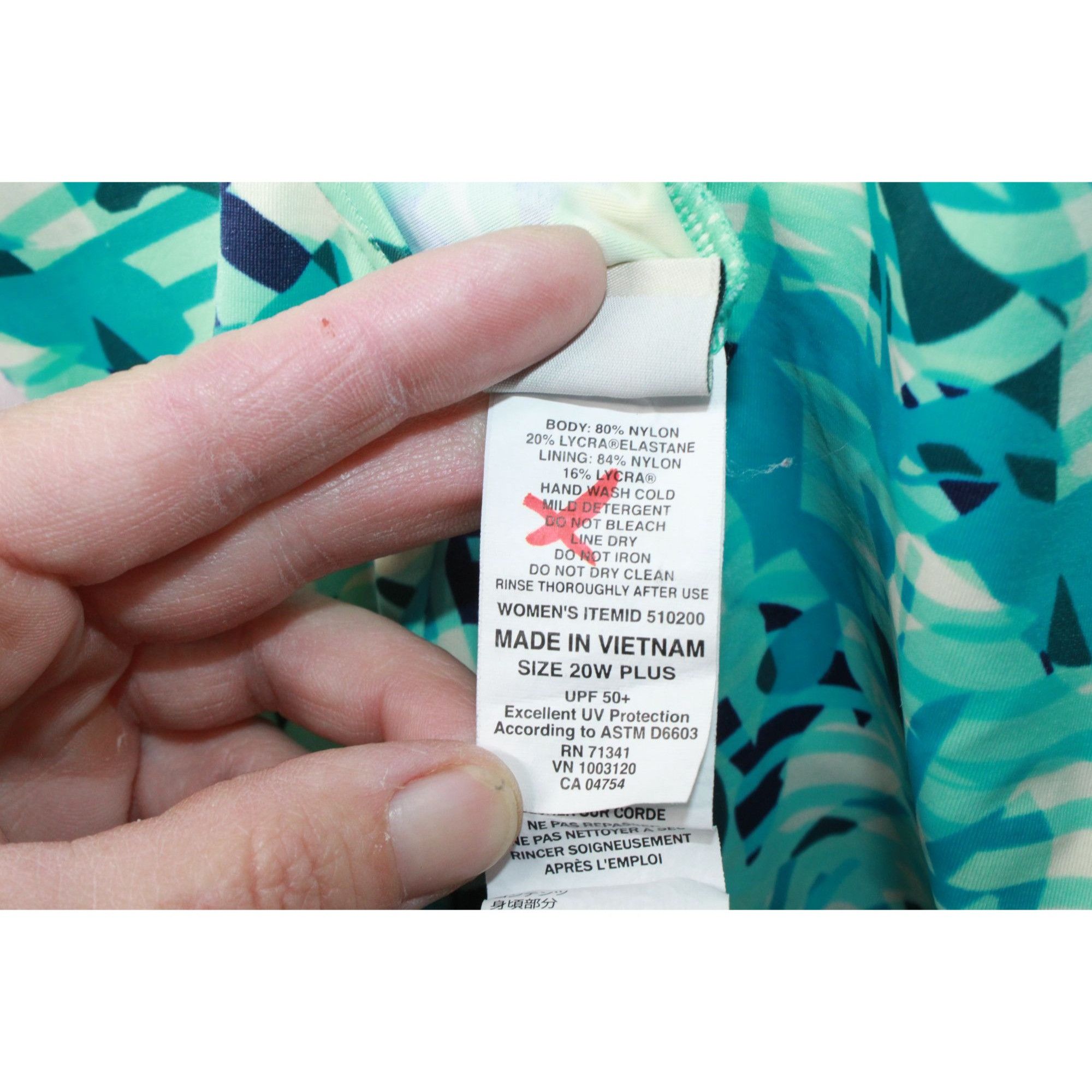 L.L. Bean × Swims LL Bean BeanSport Swimwear Scoopneck Tanksuit Print Size 20W Size 3XL / US 20-22 - 8 Thumbnail