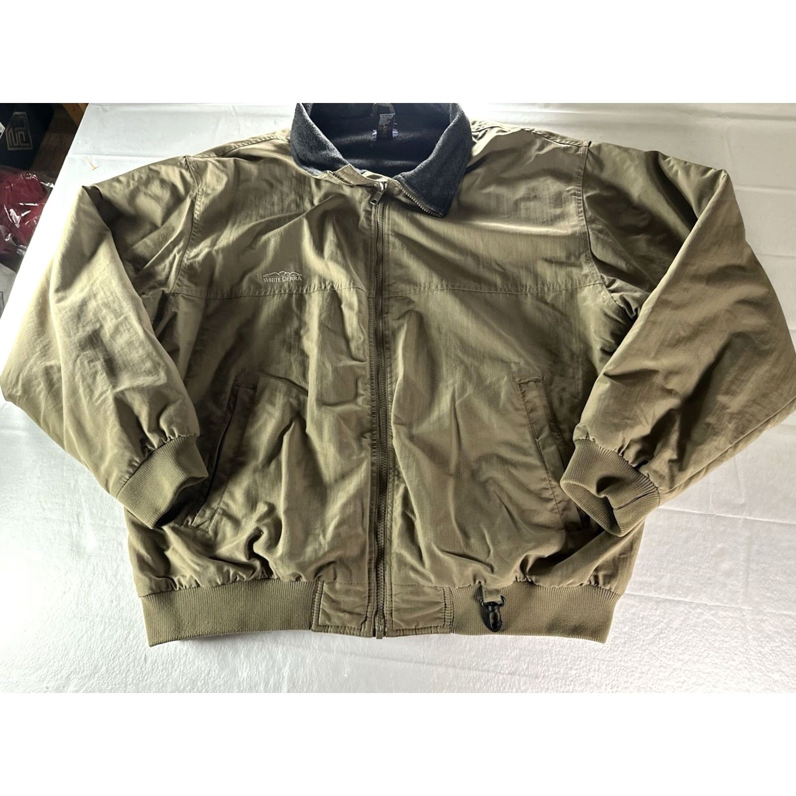 Vintage VINTAGE White Sierra Fleece Lined Jacket Mens 2XL Green Packable Hood Gorpcore Shirt Size US M / EU 48-50 / 2 - 7 Thumbnail