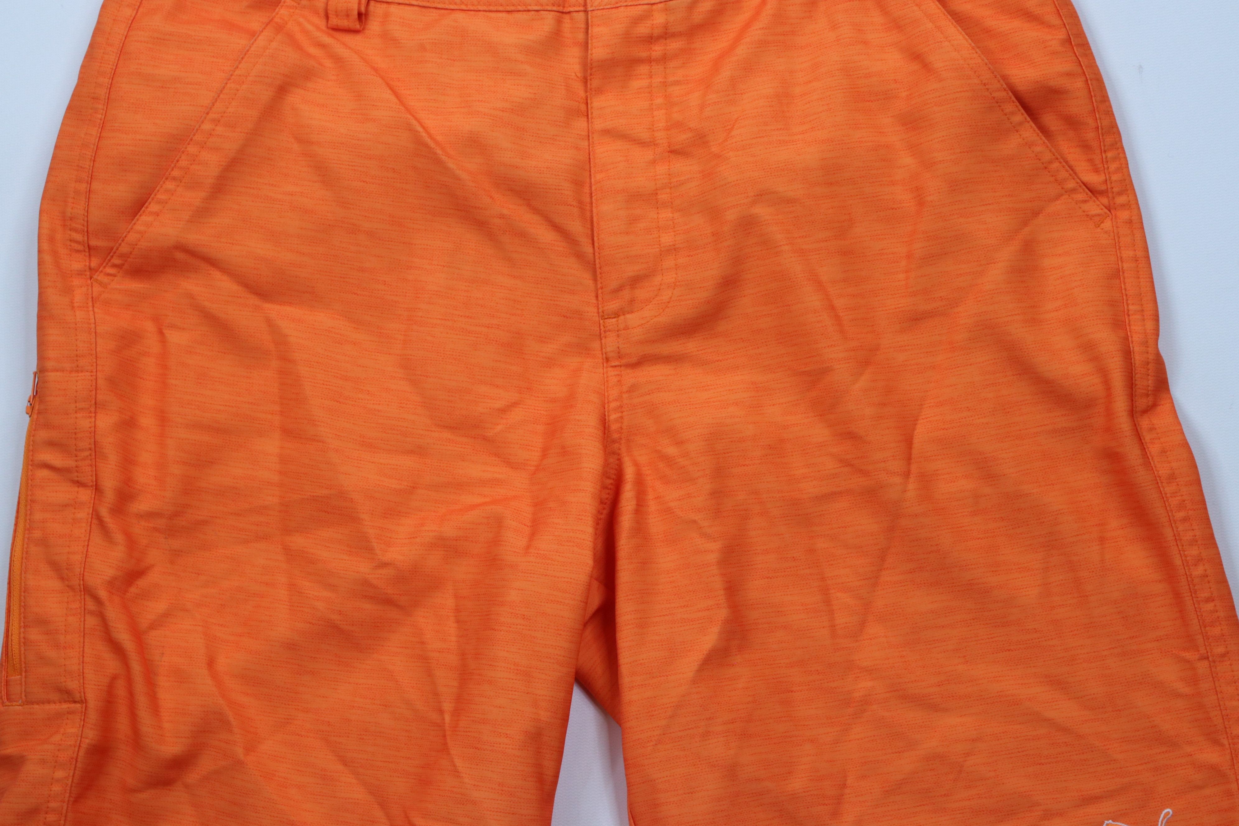 Puma × Vintage Puma Cell Fowler Flat Front Tech Golf Golfing Shorts Orange Size US 32 / EU 48 - 3 Thumbnail