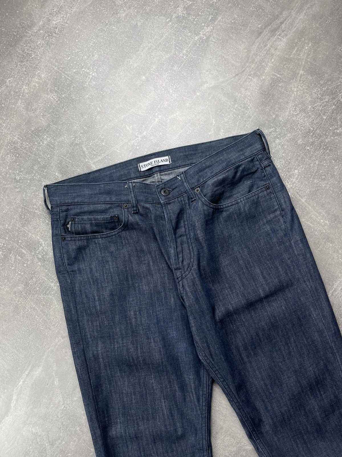 Stone Island Stone Island SL Slim Jeans Early 2010s Dark Blue Denim Size US 33 - 9 Thumbnail