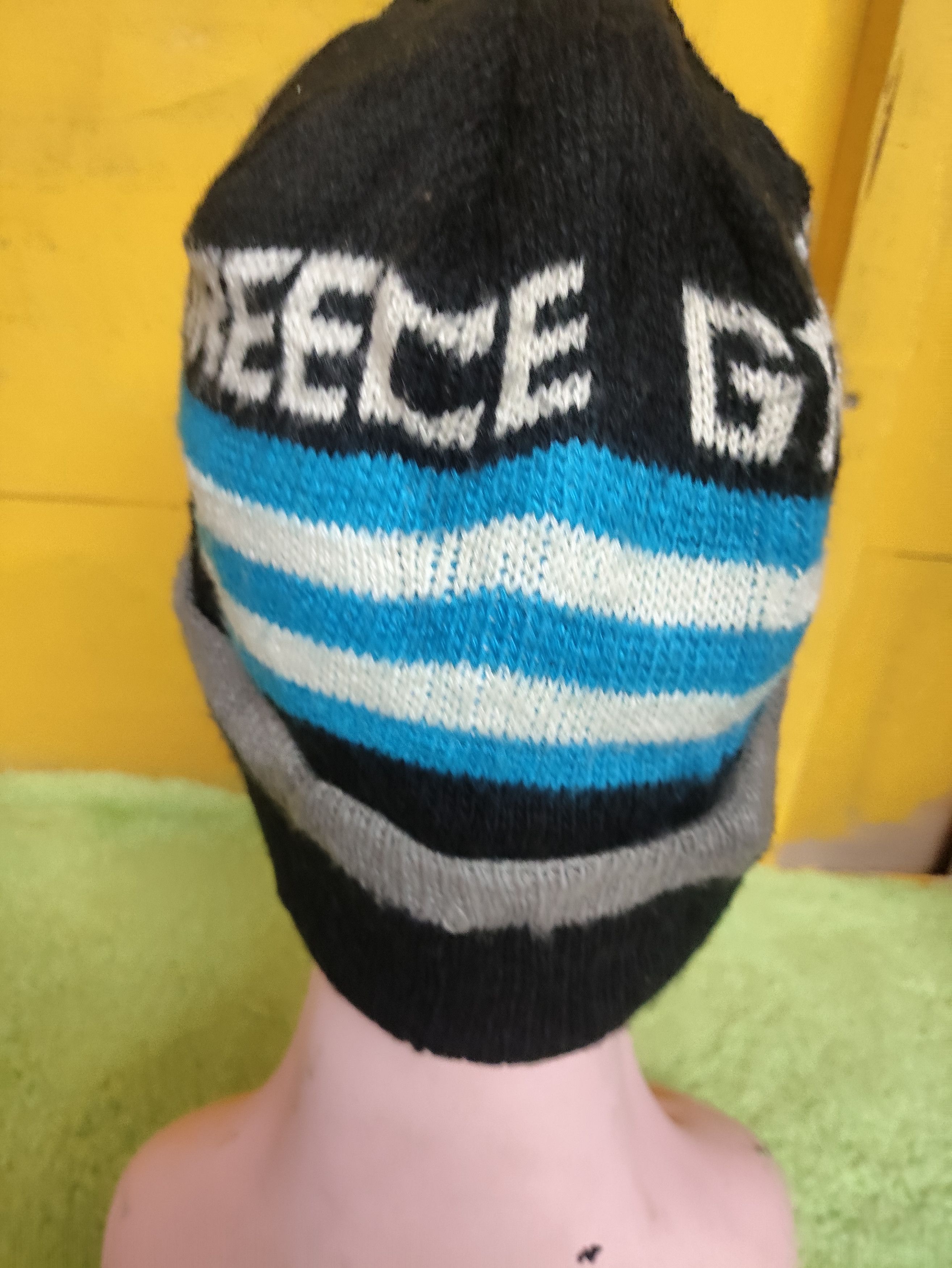 Vintage Rare Stuff GREECE FLAG Beanie Snowcap Hat Size ONE SIZE - 3 Thumbnail