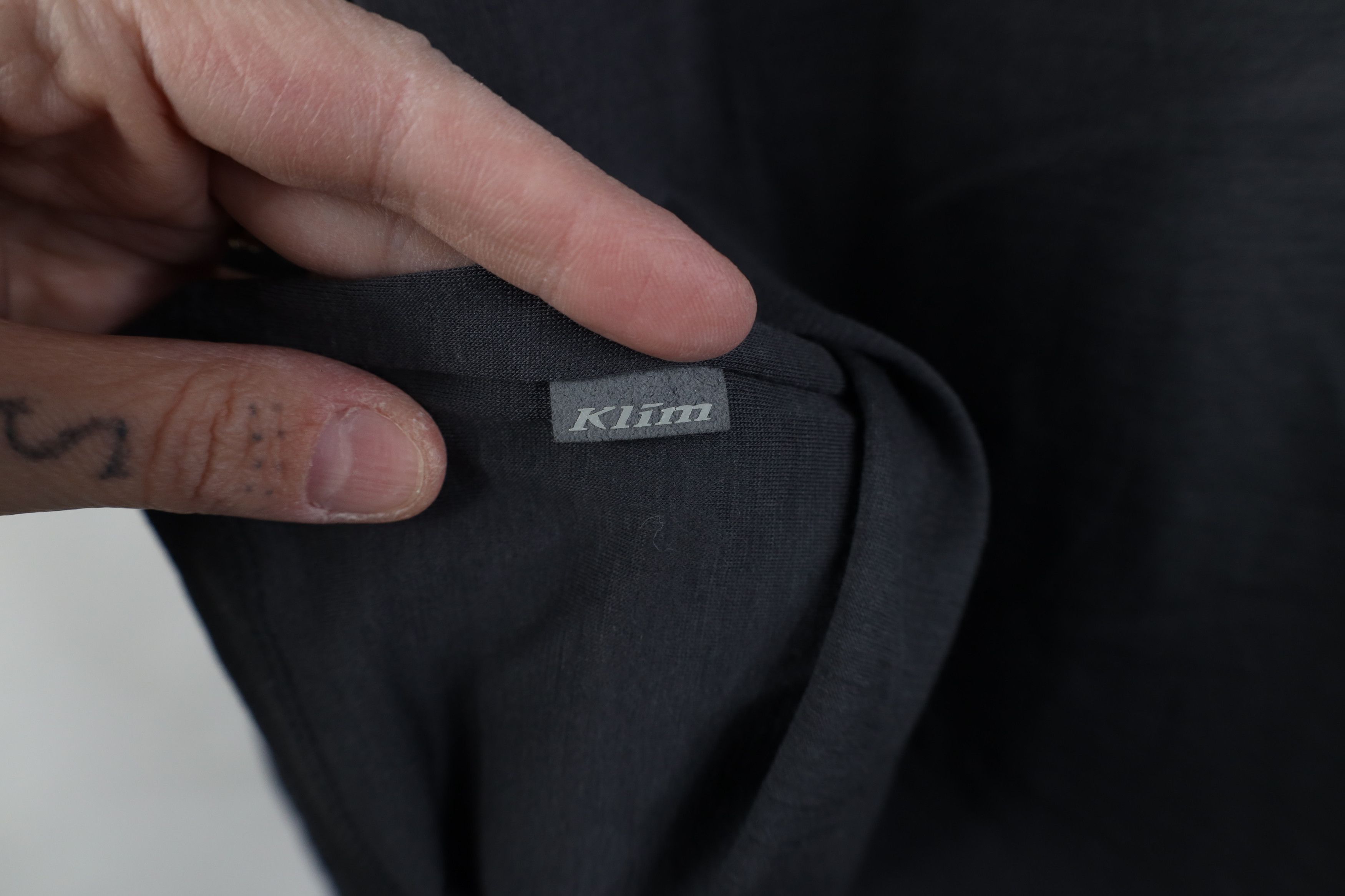 Vintage Klim Racing Teton Merino Wool Knit Long Sleeve T-Shirt Gray Size US L / EU 52-54 / 3 - 11 Thumbnail