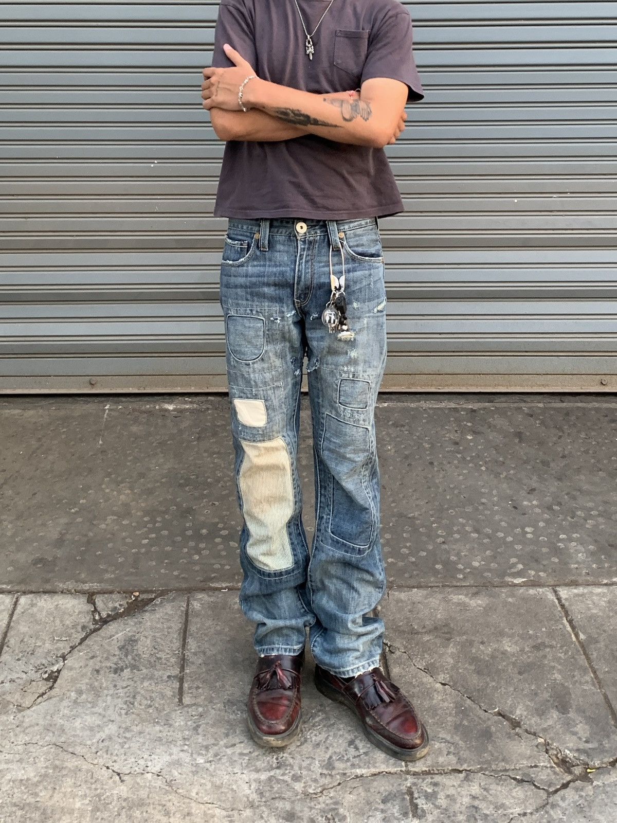 Vintage Repaired Vintage Levi's 505 Slim Straight Denim Pants Size US 29 - 3 Thumbnail