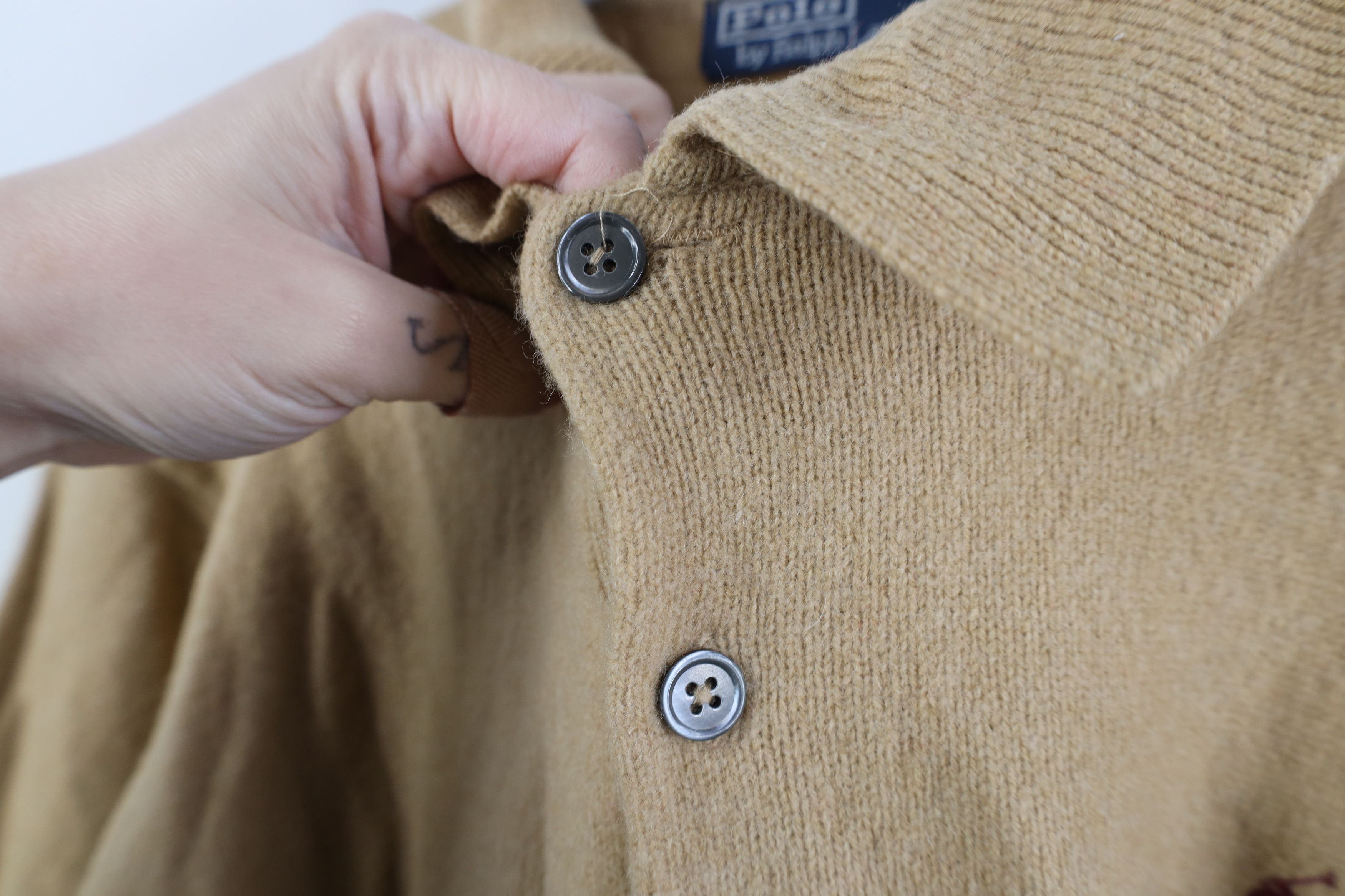 Ralph Lauren Vintage 90s Ralph Lauren Lambswool Collared Sweater Size US XL / EU 56 / 4 - 5 Thumbnail
