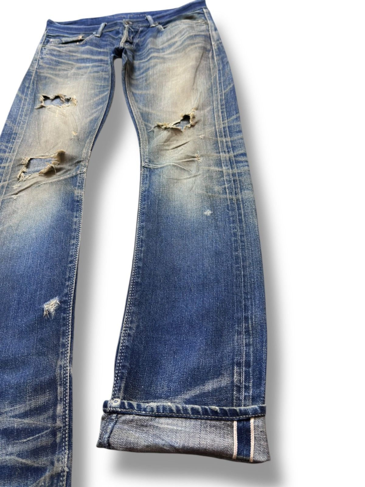 GOSTAR DE FUGA Vintage Gostar Defuga SelvedgeCurve Leg Mudwash Denim Size US 31 - 5 Thumbnail