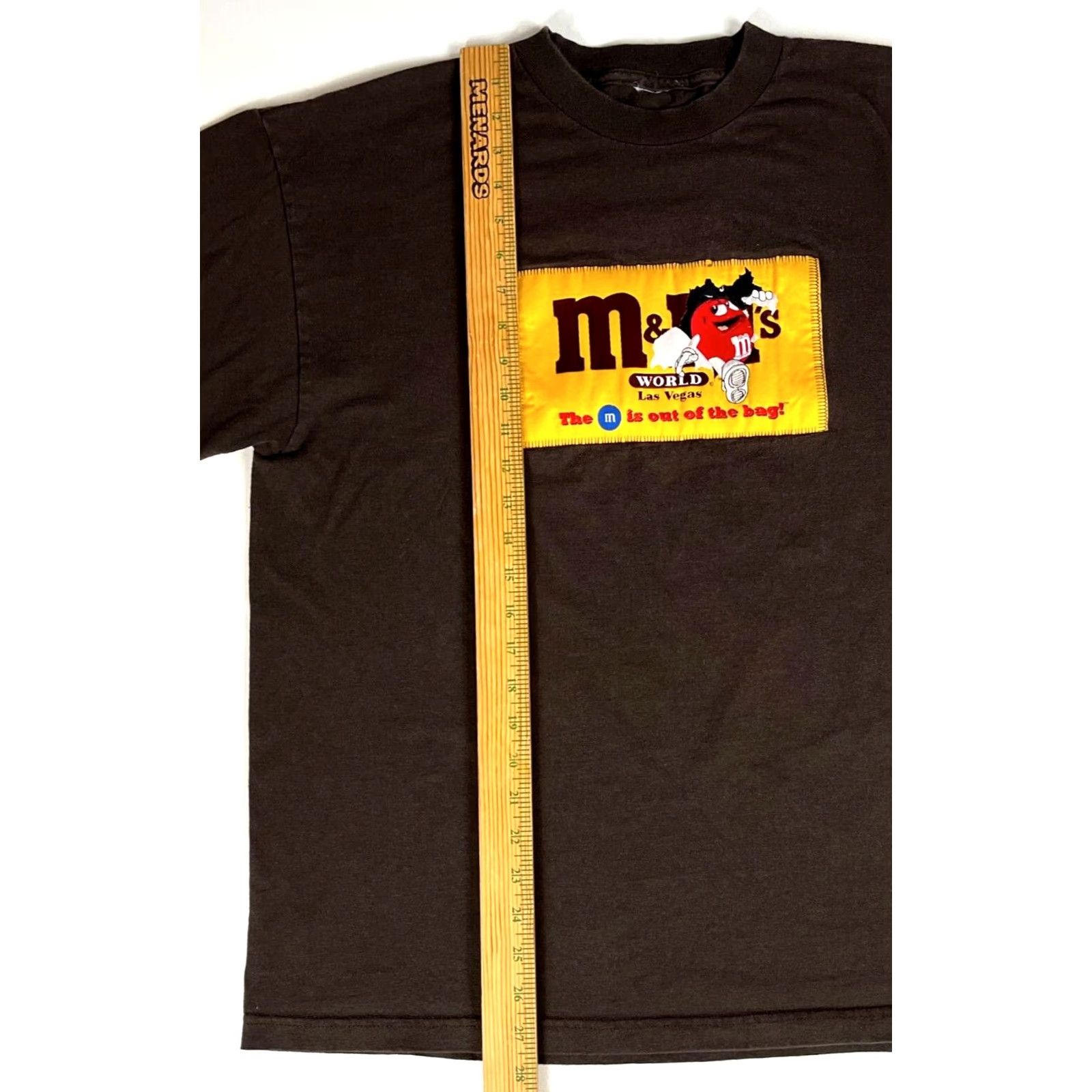 Vintage M&M's World Las Vegas Men's Vintage T-Shirt Embroidered Sz L Brown Size US L / EU 52-54 / 3 - 4 Thumbnail