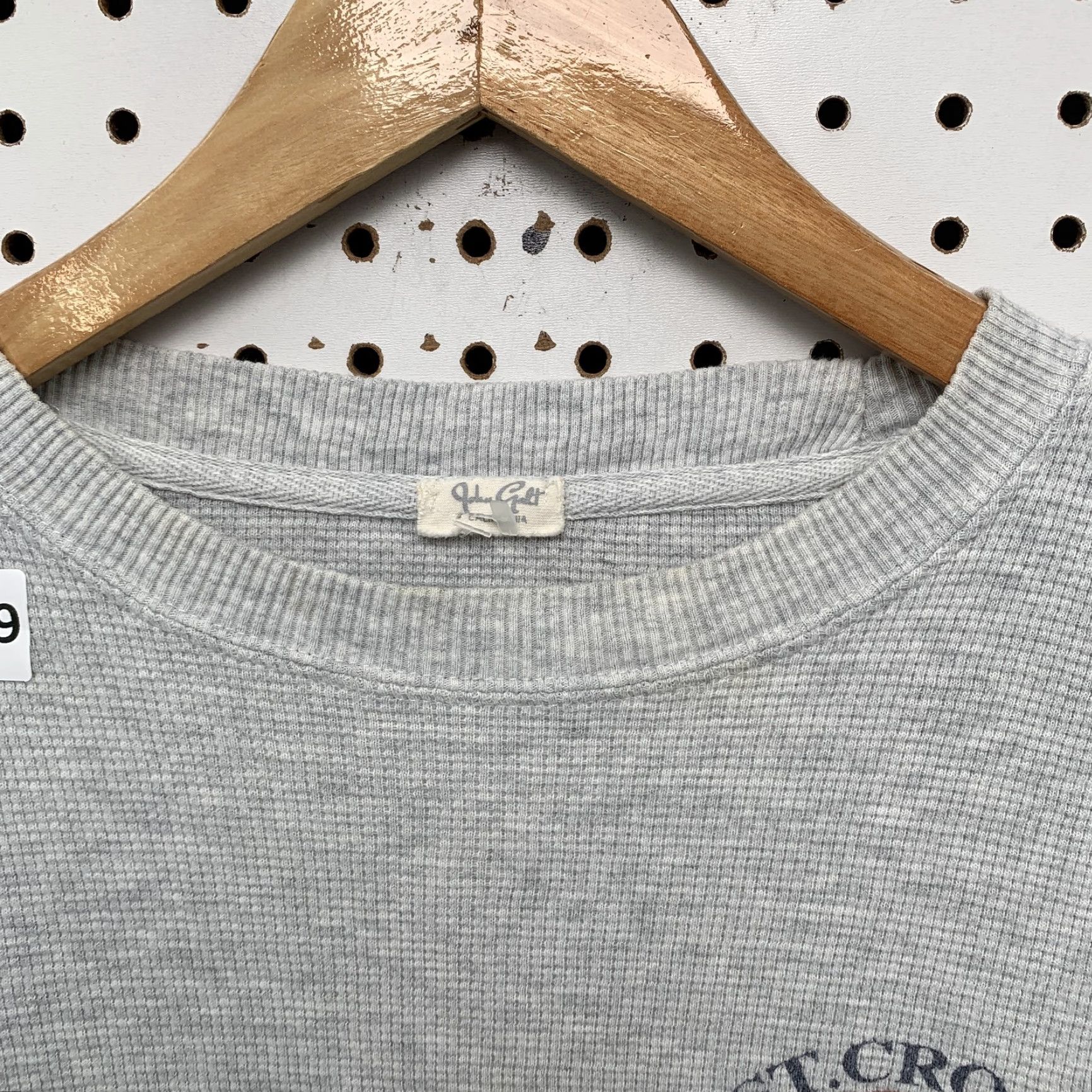 Brandy Melville Brandy Melville St. Croix Pullover Sweatshirt Women's One Size Thermal Gray Long Sleeve Size ONE SIZE - 2 Thumbnail