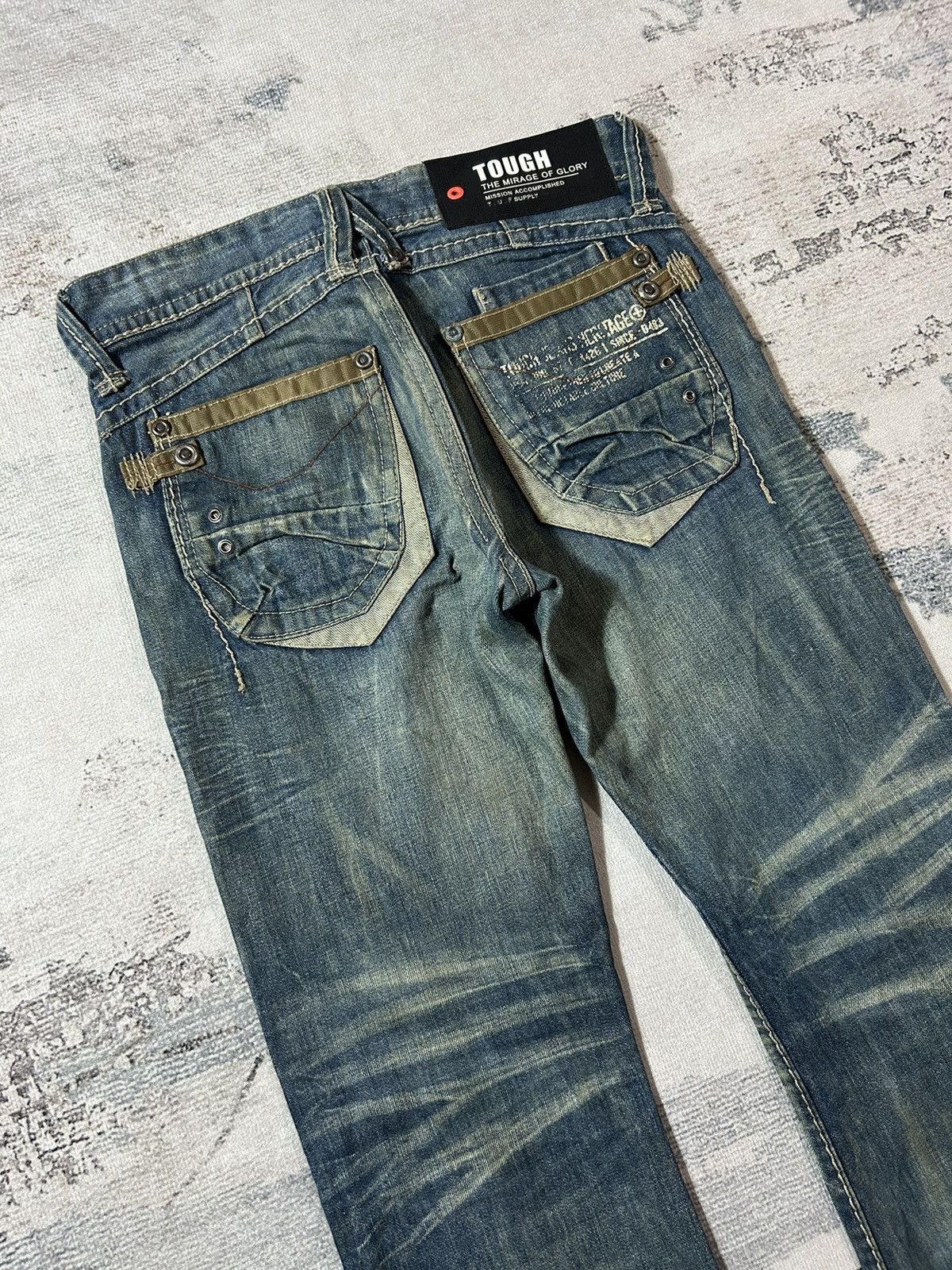 If Six Was Nine × Japanese Brand × Tornado Mart Vintage Mud Max Tough Jeans Denim Size US 33 - 4 Thumbnail