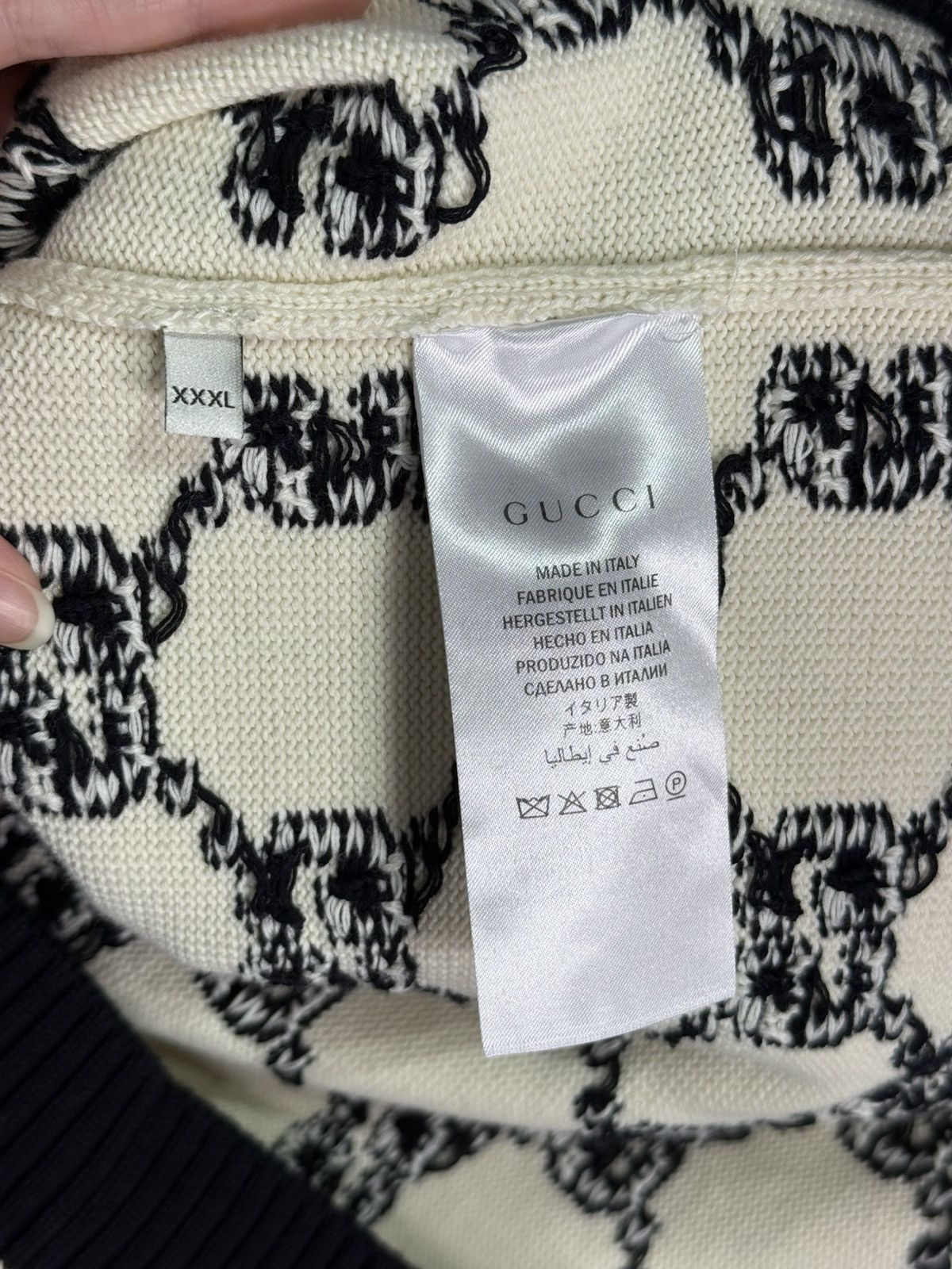 Gucci Gucci GG Logo Striped Knit Sweater Size US XL / EU 56 / 4 - 4 Thumbnail