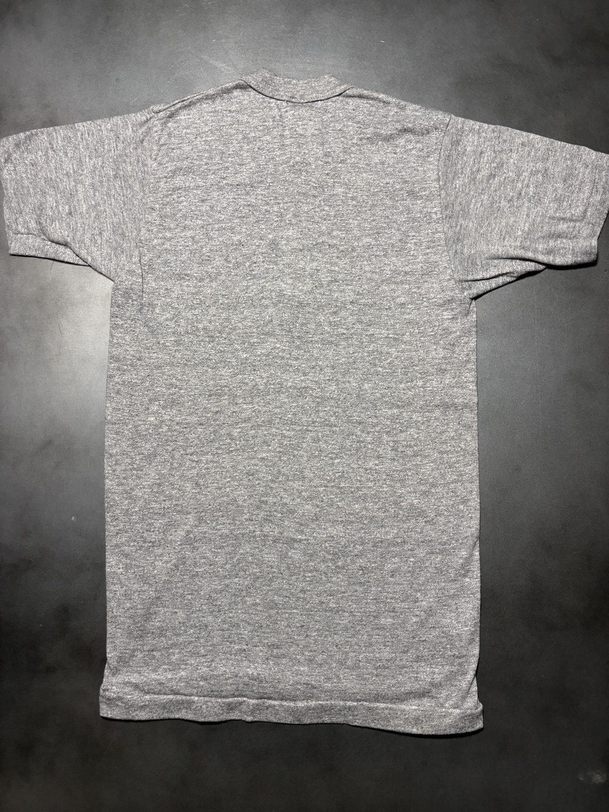Vintage 1980s Vintage Blank Tee Made in USA Heather Baby T Crop 70s Size US S / EU 44-46 / 1 - 8 Thumbnail