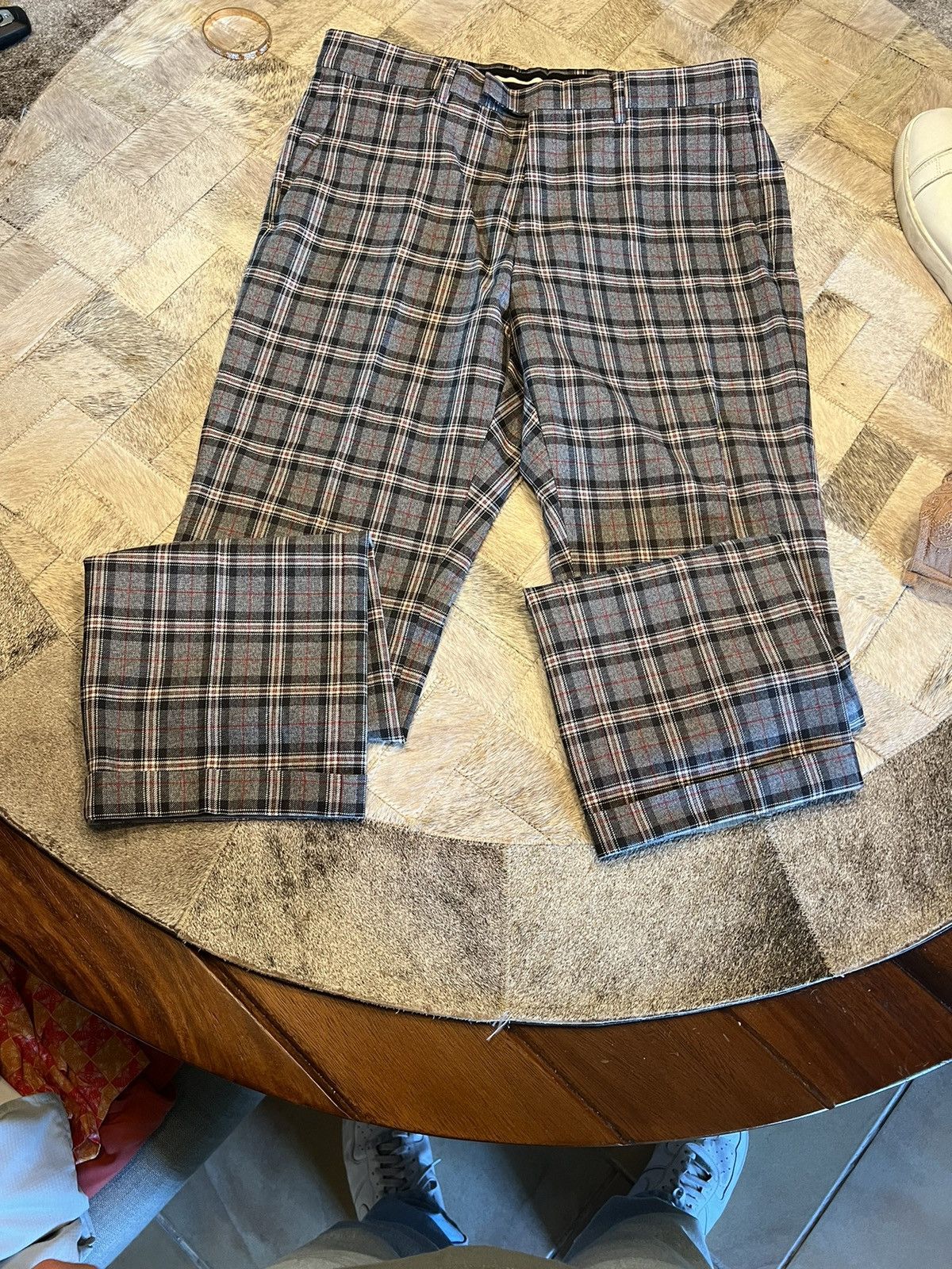 Gucci Gucci Plaid Dress Pants Size 46R - 2 Thumbnail