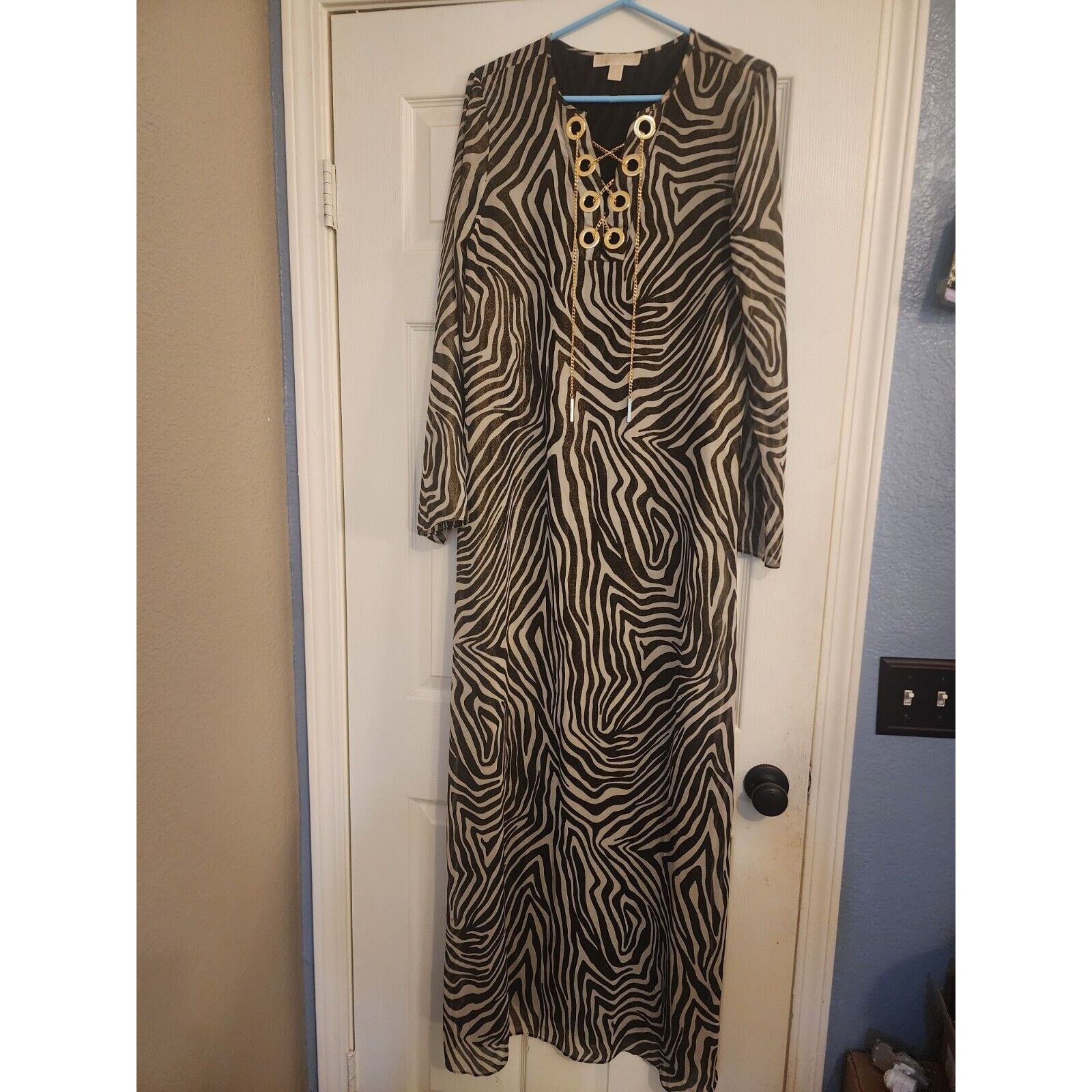 Michael Kors Michael Kors Sheer Long Dress Womens Med. Animal Print Size M / US 6-8 / IT 42-44 - 1 Thumbnail