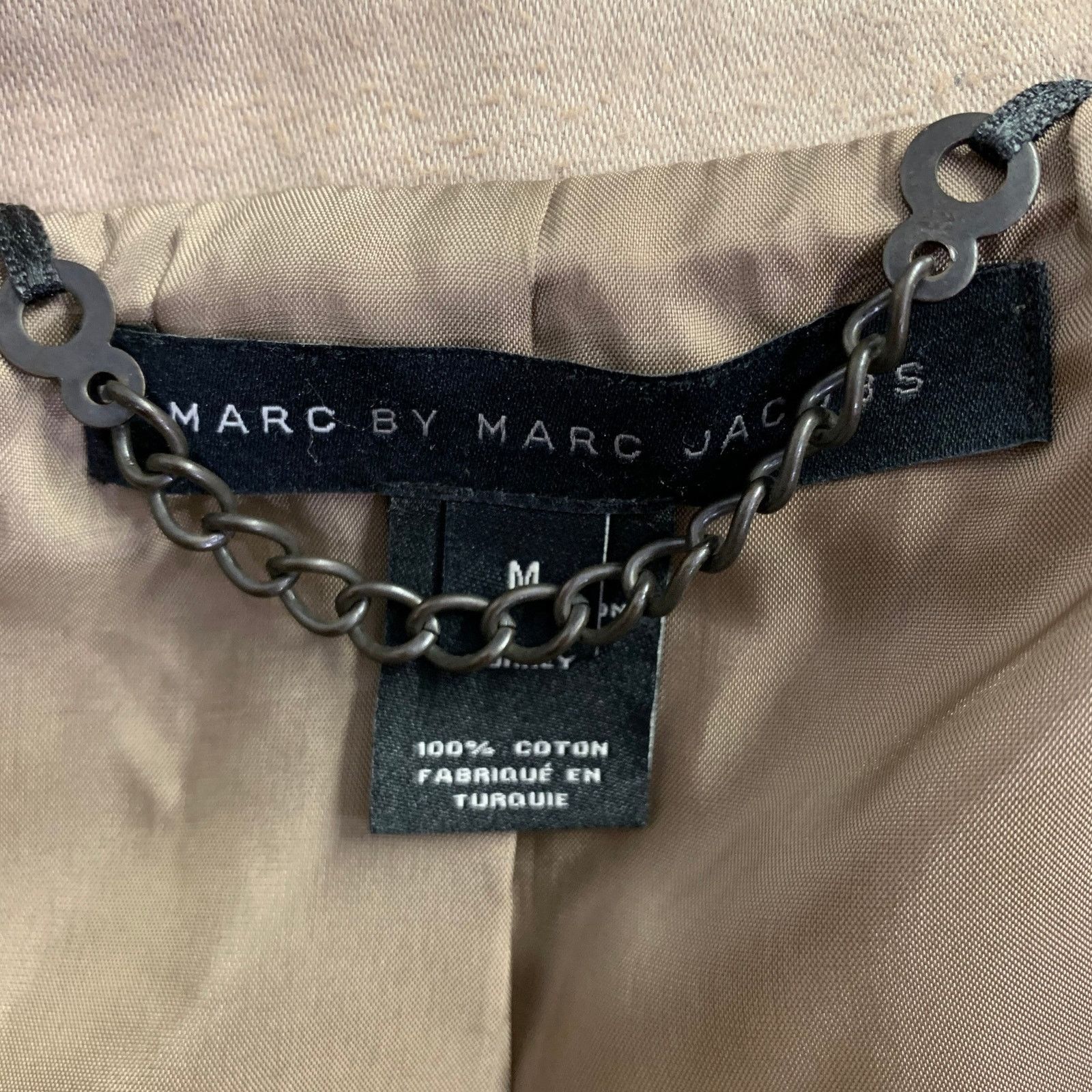 Marc by Marc Jacobs Size M Taupe Moleskin Cotton Notch Lapel Sport Coat Size 40R - 6 Thumbnail