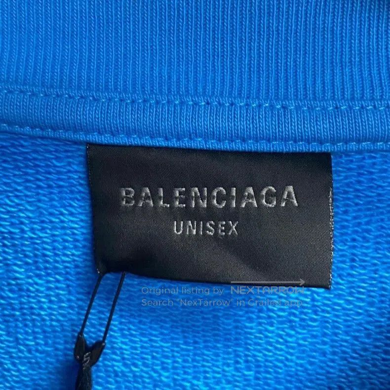 Balenciaga Balenciaga Blue Cola Logo Sweatshirt. Size US XS / EU 42 / 0 - 3 Thumbnail