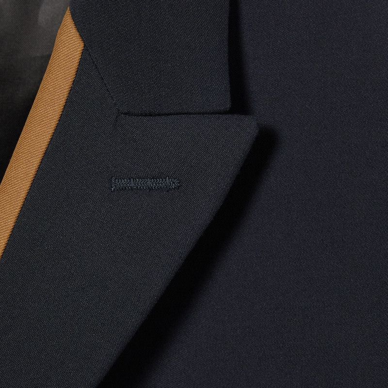 Gucci o1s1wg110426 Fitted Wool Jacket in Navy Blue Size US S / EU 44-46 / 1 - 6 Thumbnail