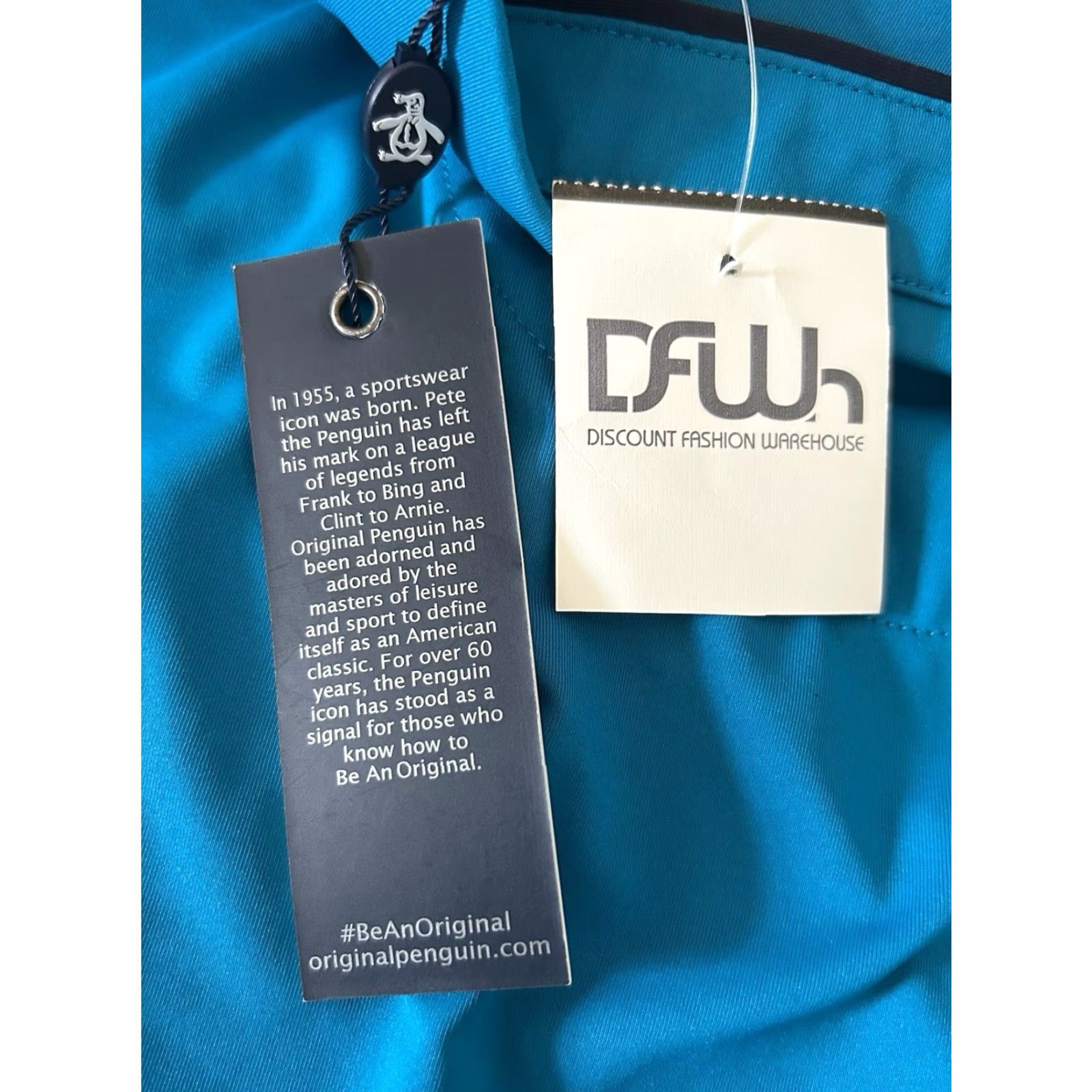 Original Penguin VINTAGE Original Penguin by Munsingwear Golf Polo Mens XS NOS NWT Ocean Blue Short Sleeve Collared Patch Logo 27.5" Long 20" Across 9.5" Sleeves Mens Size US S / EU 44-46 / 1 - 3 Thumbnail