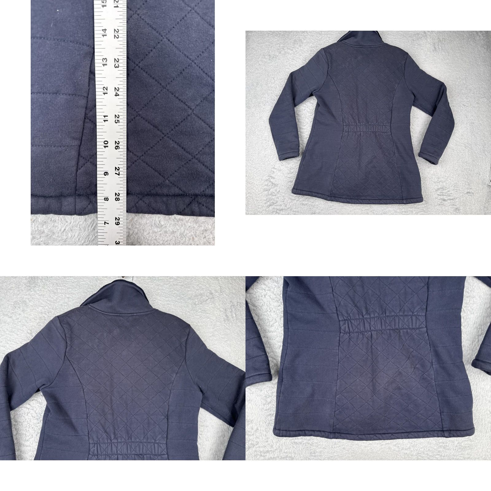 The North Face The North Face Jacket Womens Large Blue Quilted Fleece Lined Zip Coat Size L / US 10 / IT 46 - 9 Thumbnail