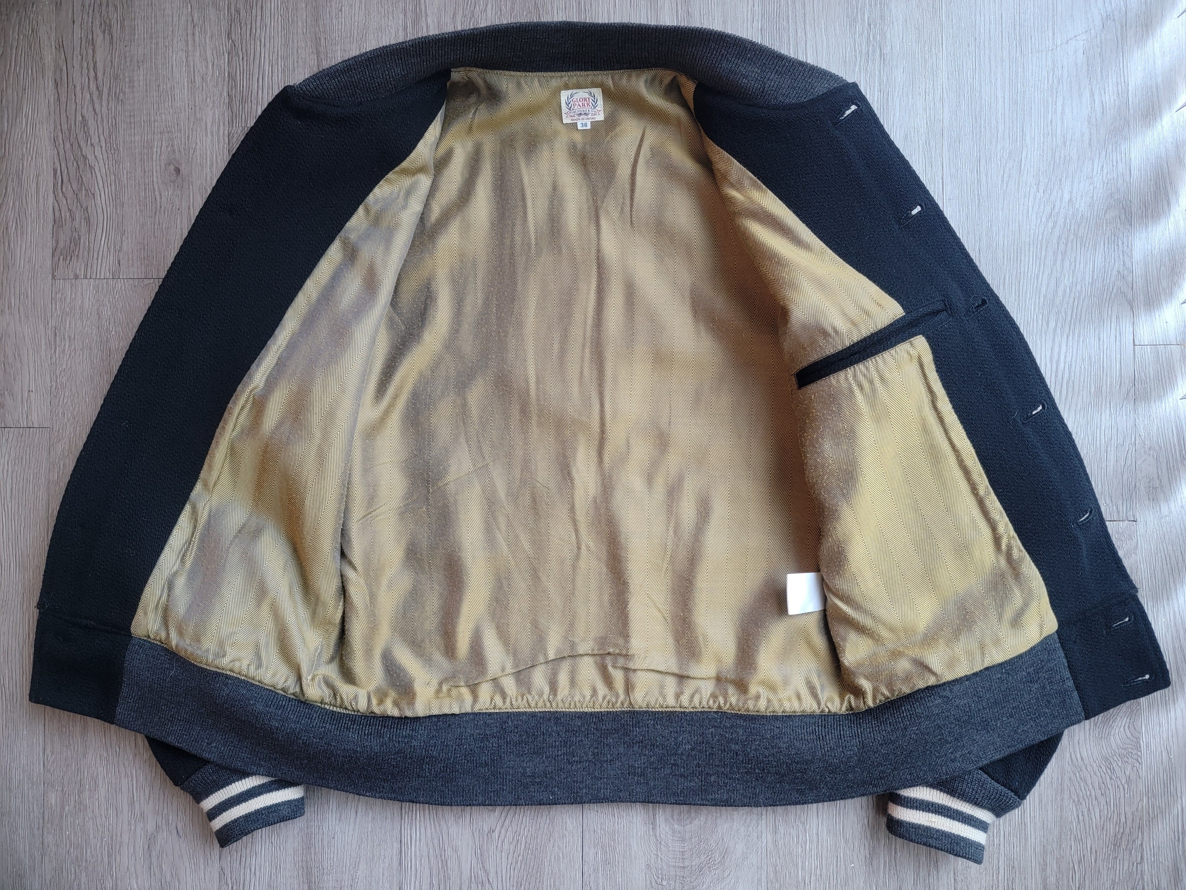 The Flat Head THE FLAT HEAD Varsity Bomber Jacket Wool Leather Size US S / EU 44-46 / 1 - 17 Thumbnail