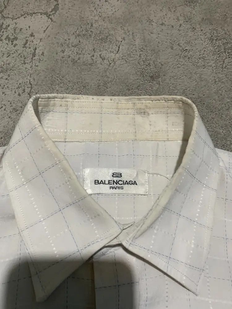Balenciaga 90s Balenciaga stitches plaid shirt Size US M / EU 48-50 / 2 - 9 Thumbnail