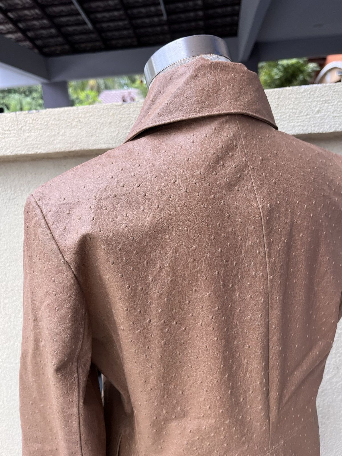 Japanese Brand Vintage INED pvc coat ostrich leather pattern Size M / US 6-8 / IT 42-44 - 4 Thumbnail
