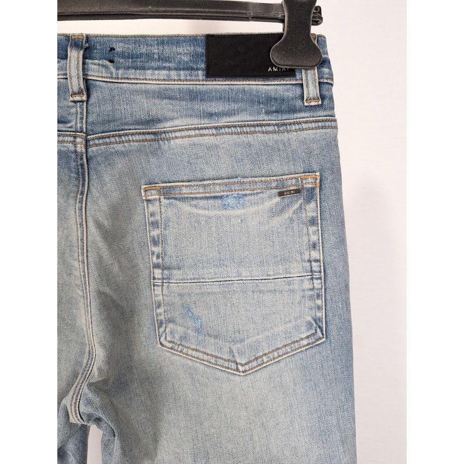 Amiri o1rshd1 Silk PJ Thrasher Jean in Clay Indigo Size US 32 / EU 48 - 17 Thumbnail