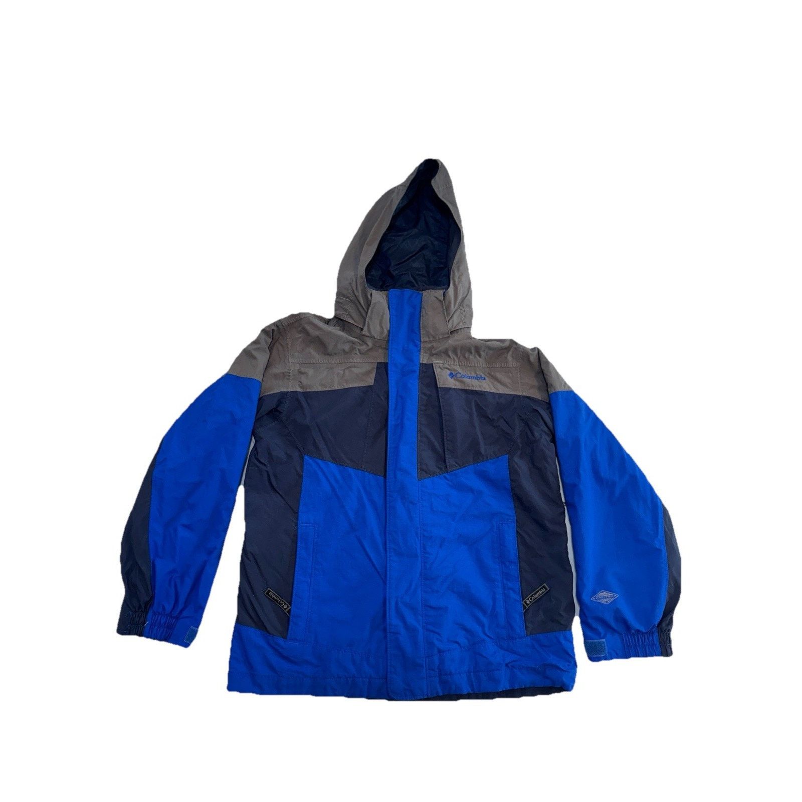 Columbia Columbia Youth M Omni-Tech Waterproof Hooded Jacket Blue Size M / US 6-8 / IT 42-44 - 1 Thumbnail