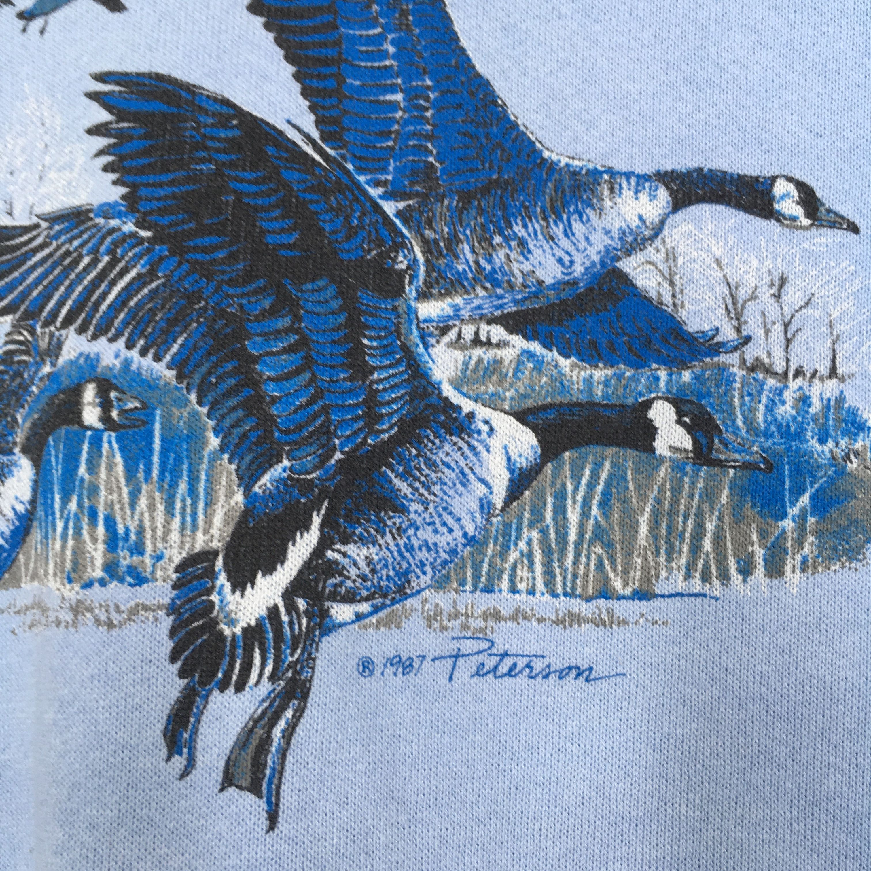 Habitat Vintage 80s Mottled Duck Wildlife Sweatshirt XLarge Size US XL / EU 56 / 4 - 5 Thumbnail