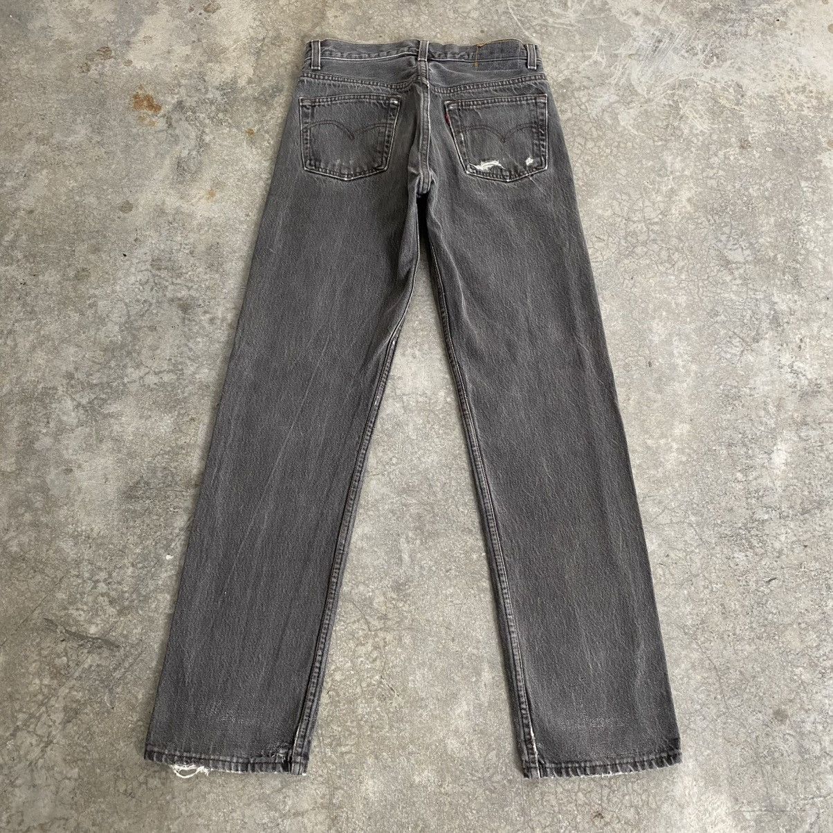 Levi's Size 29x31 Vintage 1990 Levis 501 Faded Black Denim Jeans Size US 29 - 10 Thumbnail