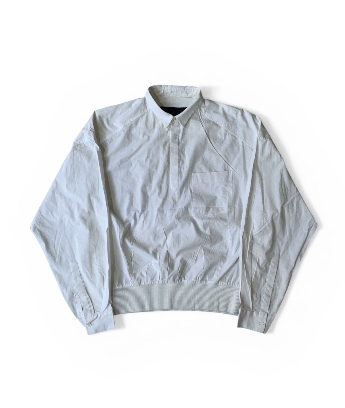 Juun.J Juun.J Oversized Half Button White Shirt Size US M / EU 48-50 / 2 - 1 Thumbnail
