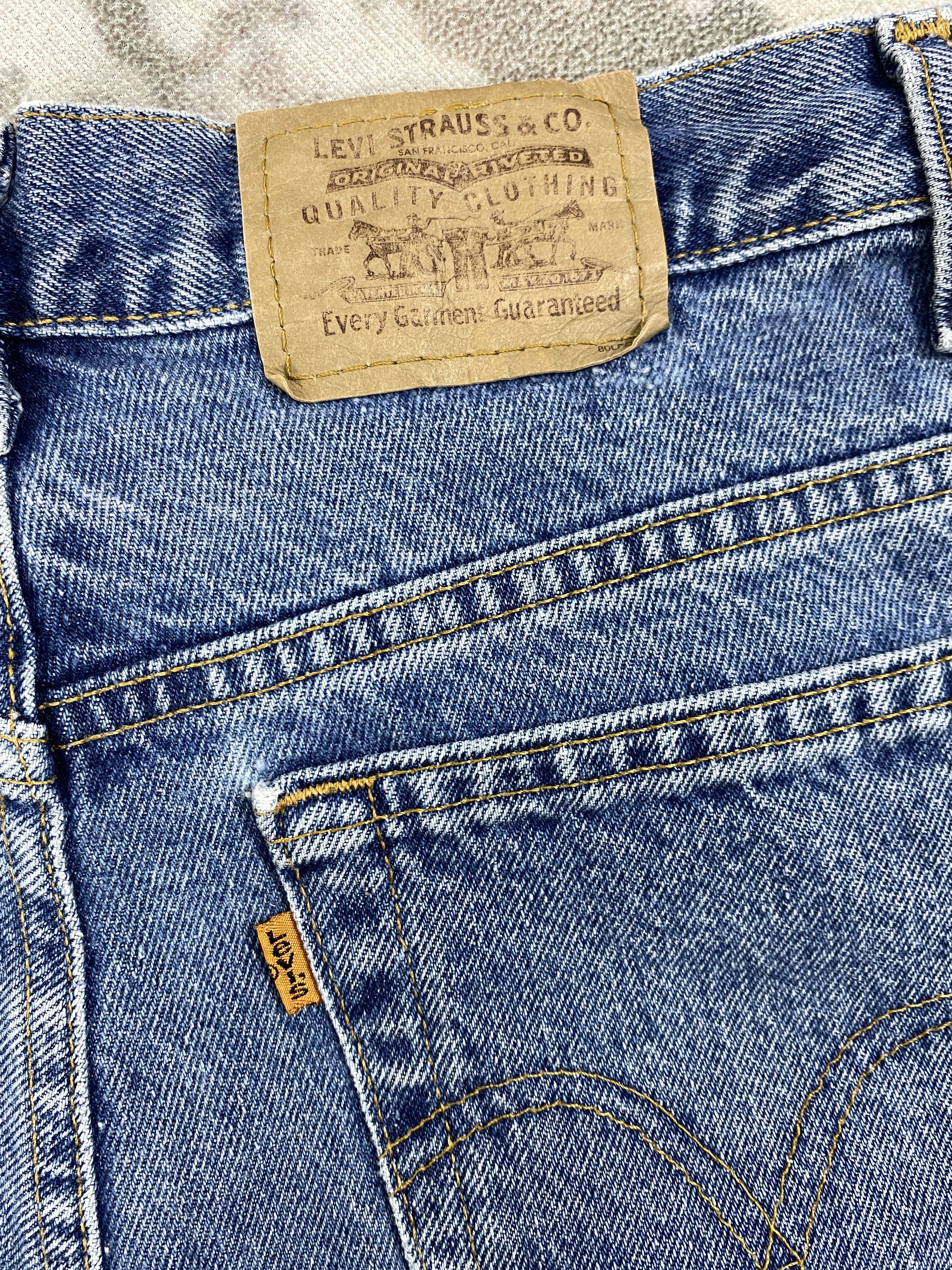Japanese Brand Vintage Levi's Orange Tab Denim 28x27.5 -JN358 Size US 28 / EU 44 - 11 Thumbnail