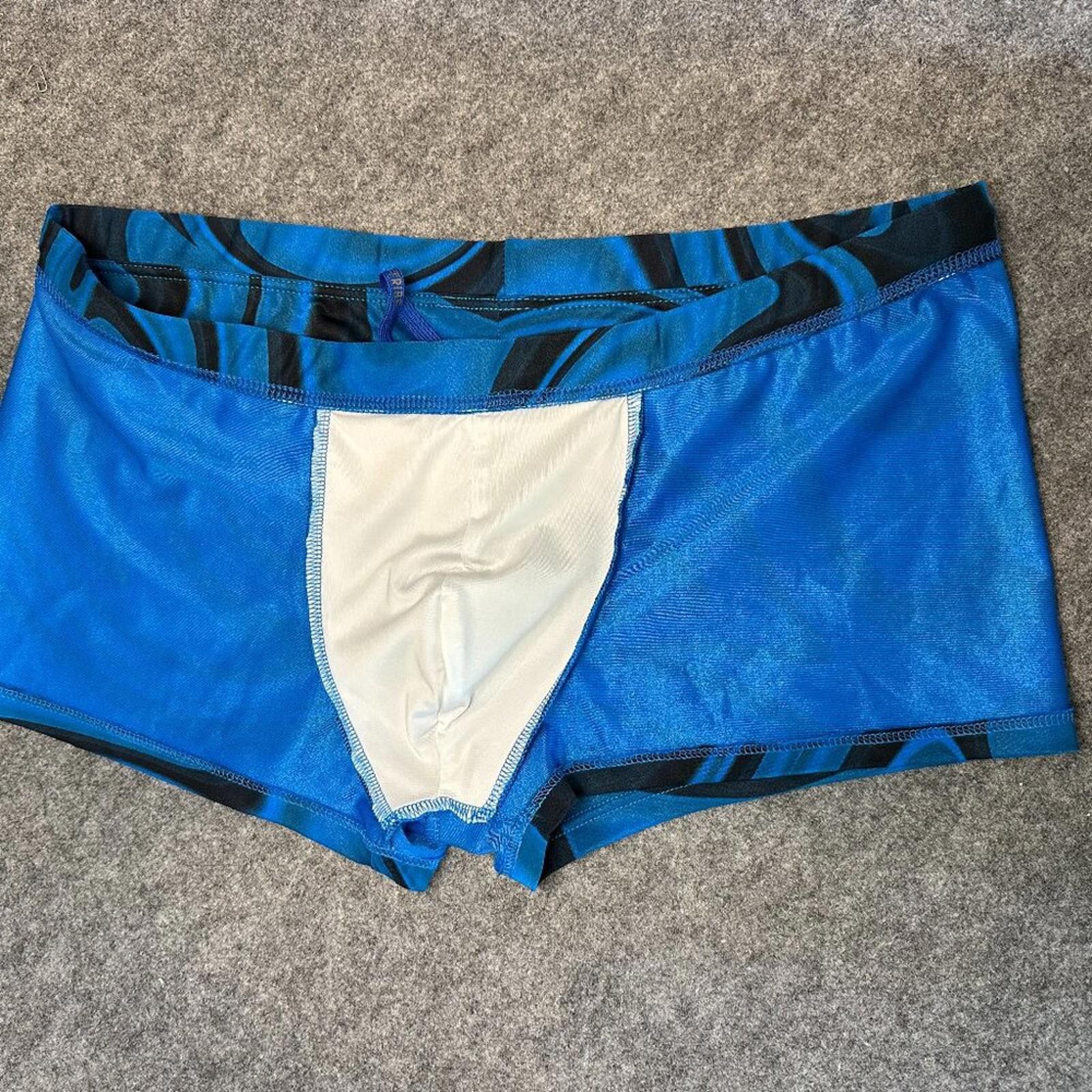 Tribal Streetwear Tribe Men’s Swim Shorts – Size 3XL – Blue Swirl Print Size US 44 / EU 60 - 7 Thumbnail
