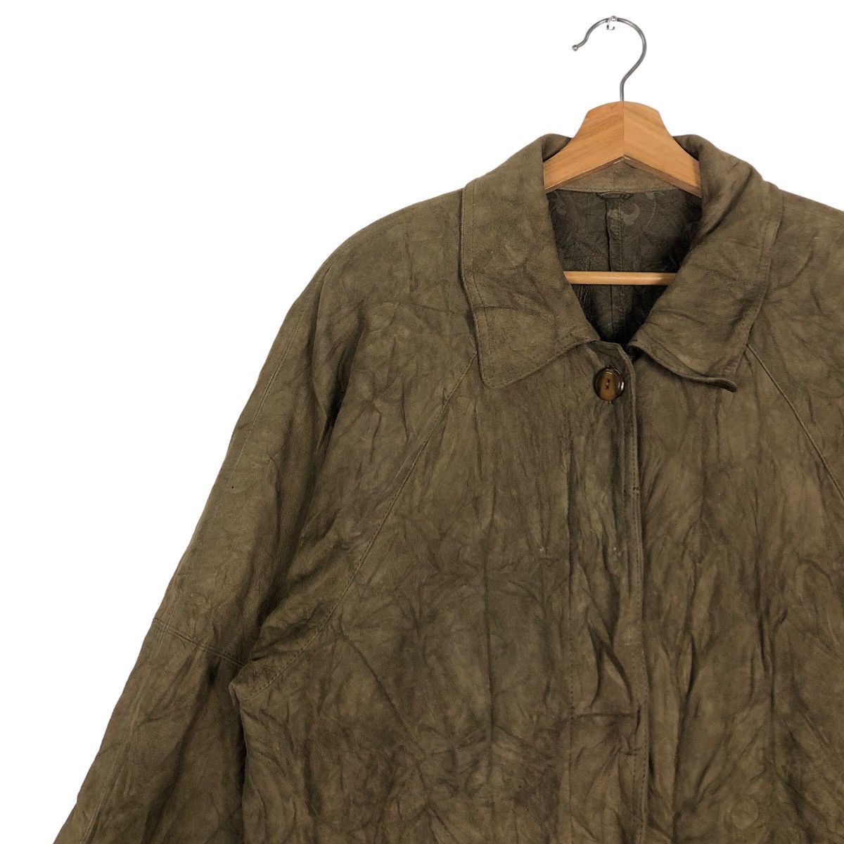 Lancel 🔥Rich Brown - Long Fly Jacket Genuine Leather Lance Paris Size US M / EU 48-50 / 2 - 7 Thumbnail