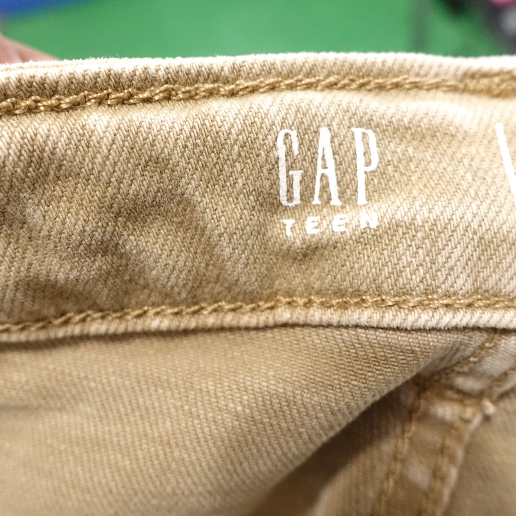 Gap Vintage Gap Women’s Cut-Off Shorts Size 14 Tan Cotton Casual Summer Women's Size 36" / US 14 / IT 50 - 5 Thumbnail
