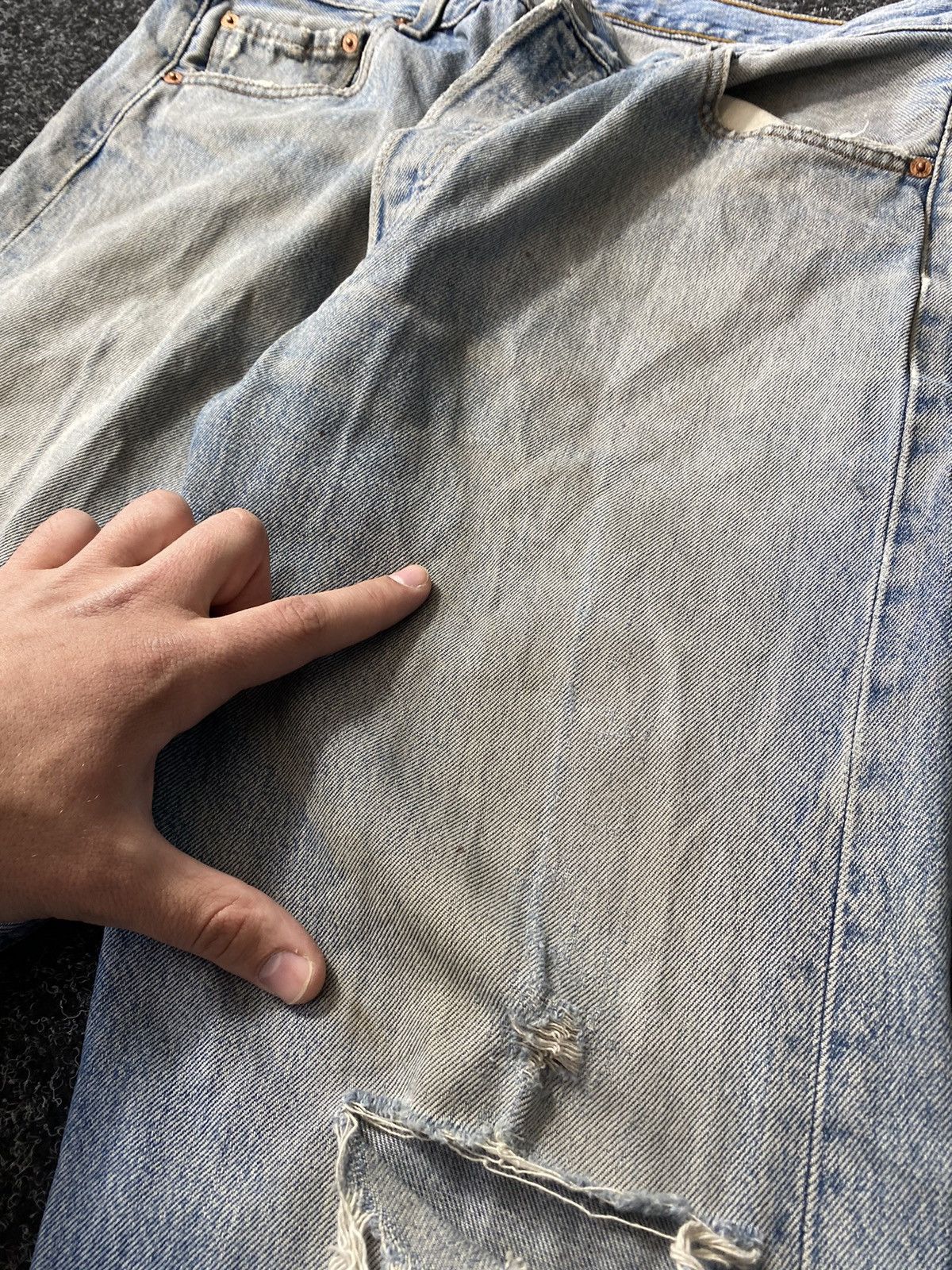If Six Was Nine × Levi's 90s Levis Baggy Relaxed Dirty Distressed Opium Punk Jean vtg Size US 32 / EU 48 - 10 Thumbnail